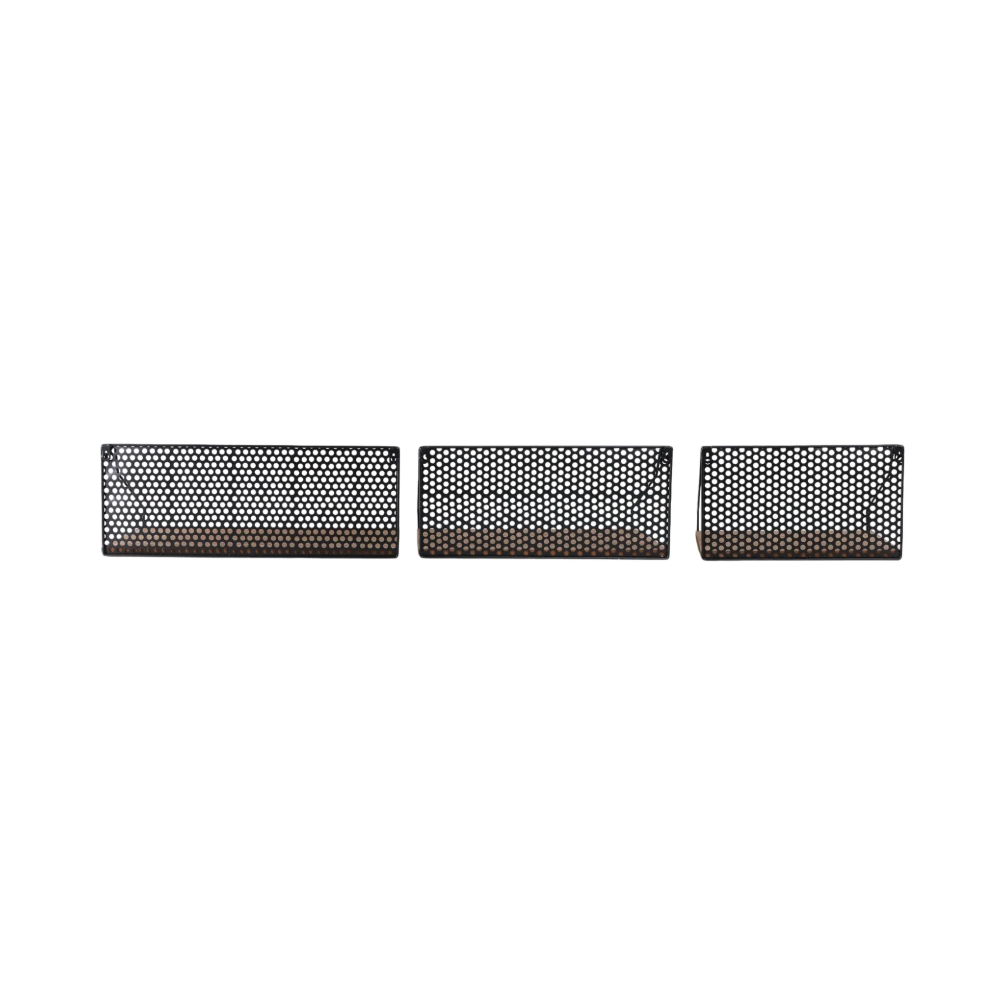 Metal/wood, S/3 16/20/24" Shelves, Natural/black - Image 4