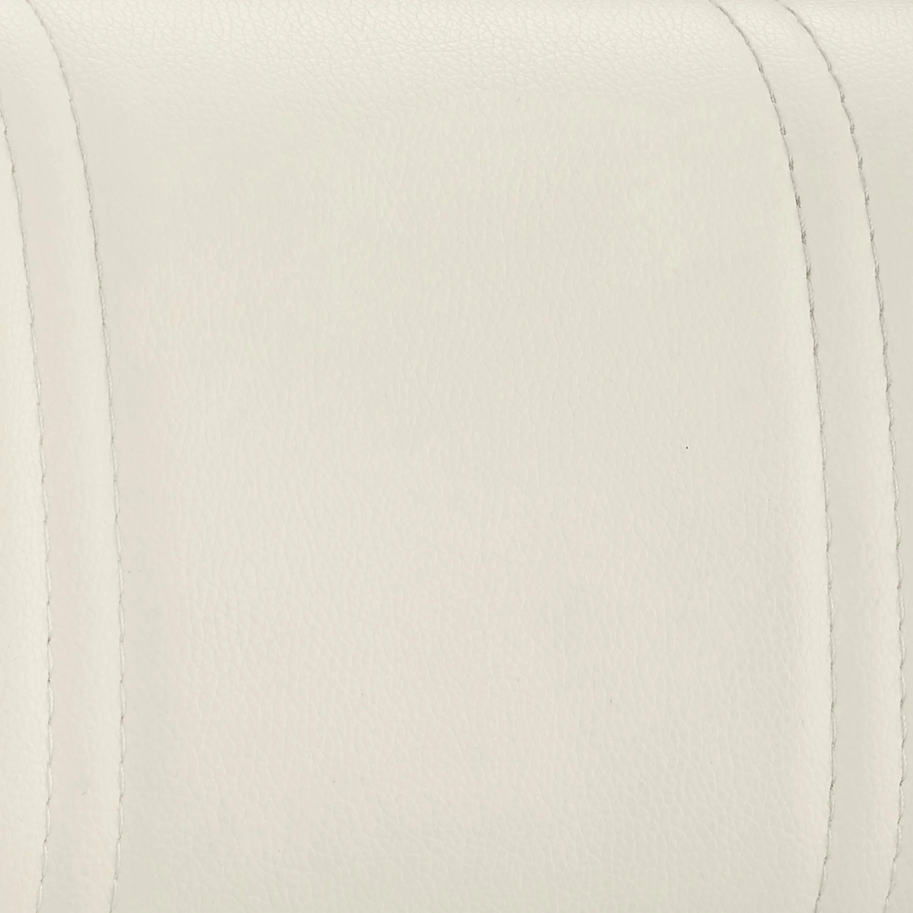 Michele Swivel Adjustable Height Off-White Faux Leather and Brushed Stainless Steel Bar Stool - Image 7