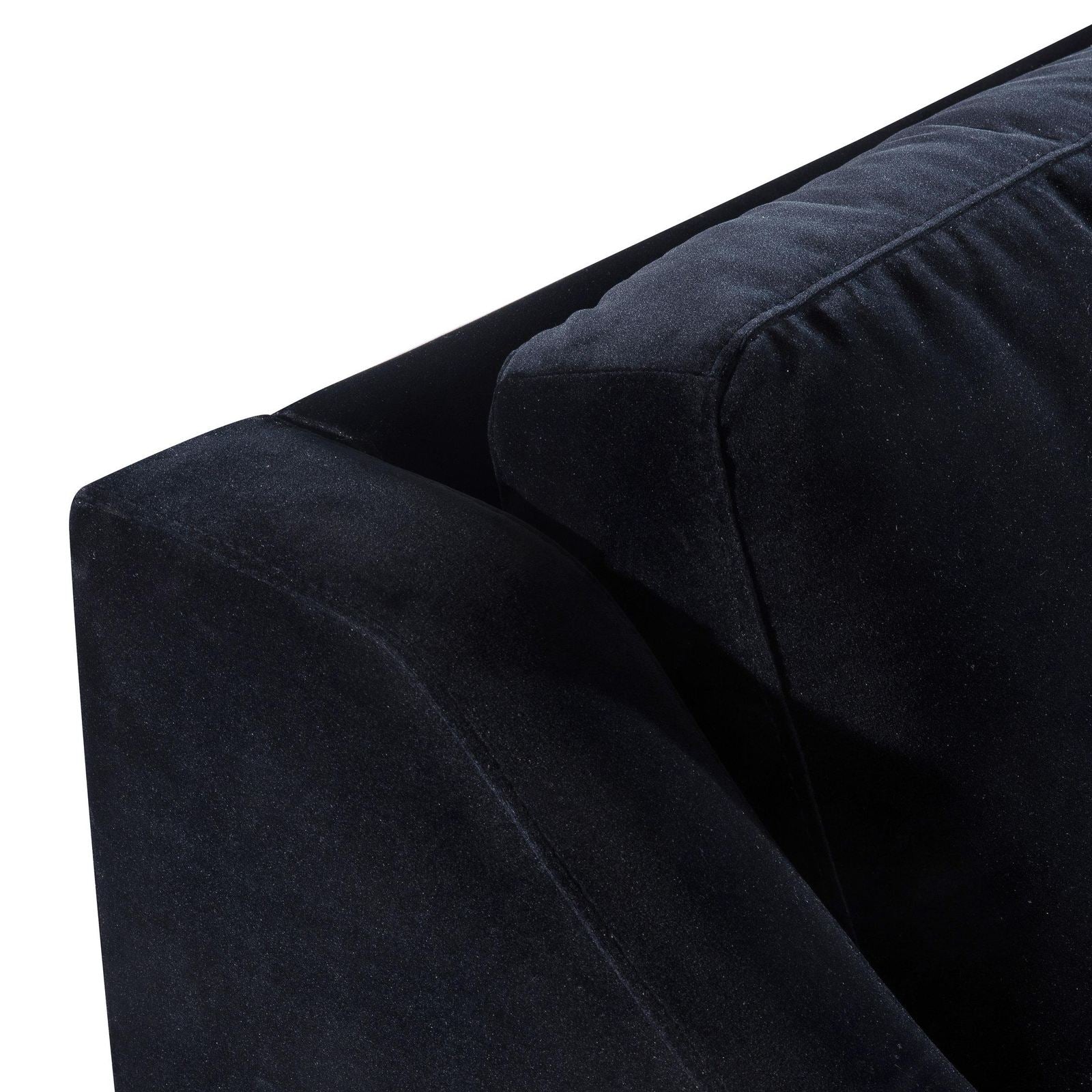 Milan Black Velvet Sofa - Image 8