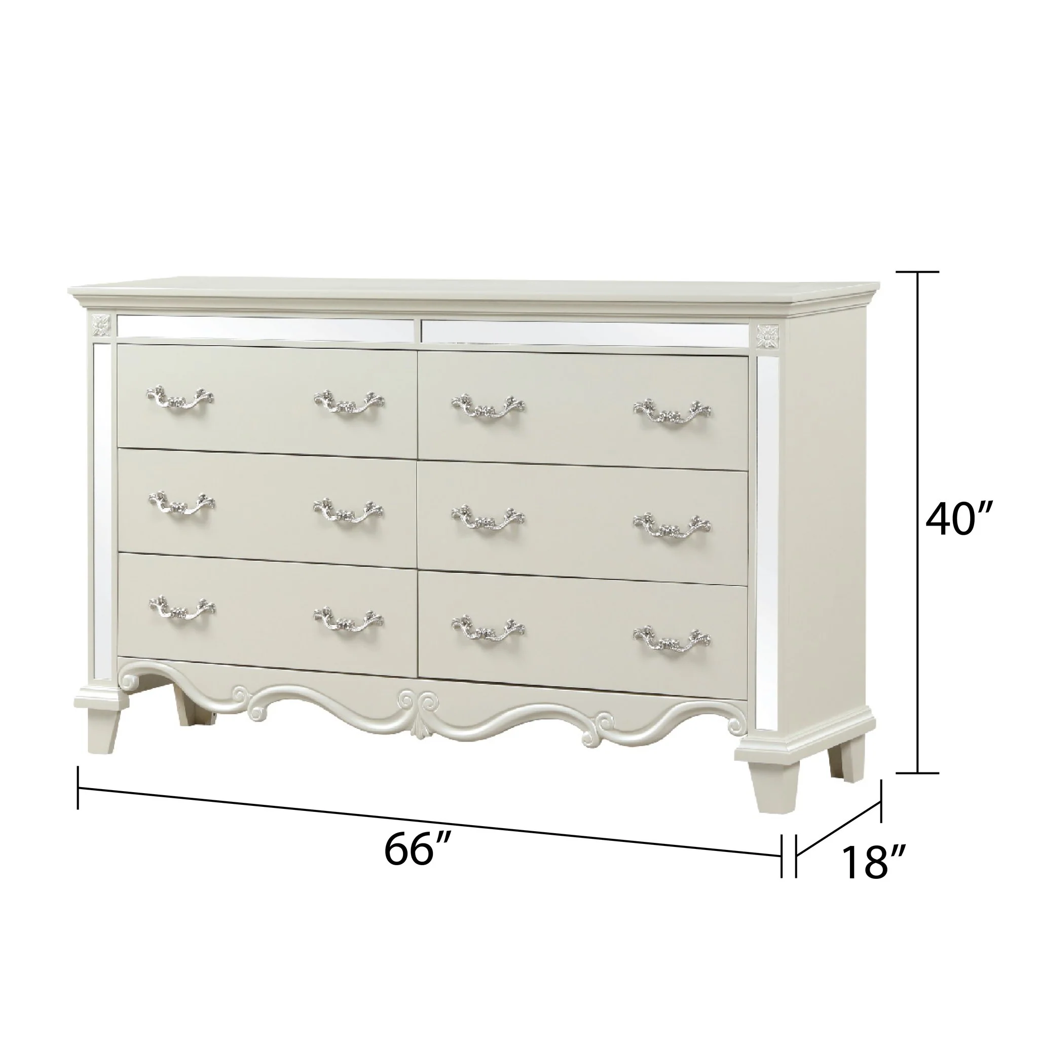 Milan King 4 Pc Bedroom Set White - Image 8