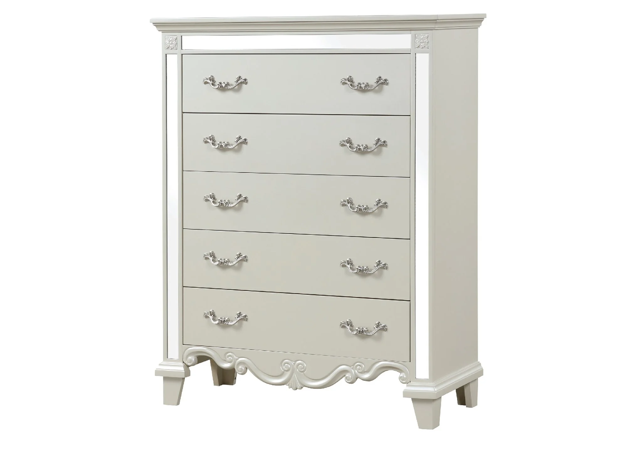 Milan Queen 5 Pc Bedroom Set White - Image 15