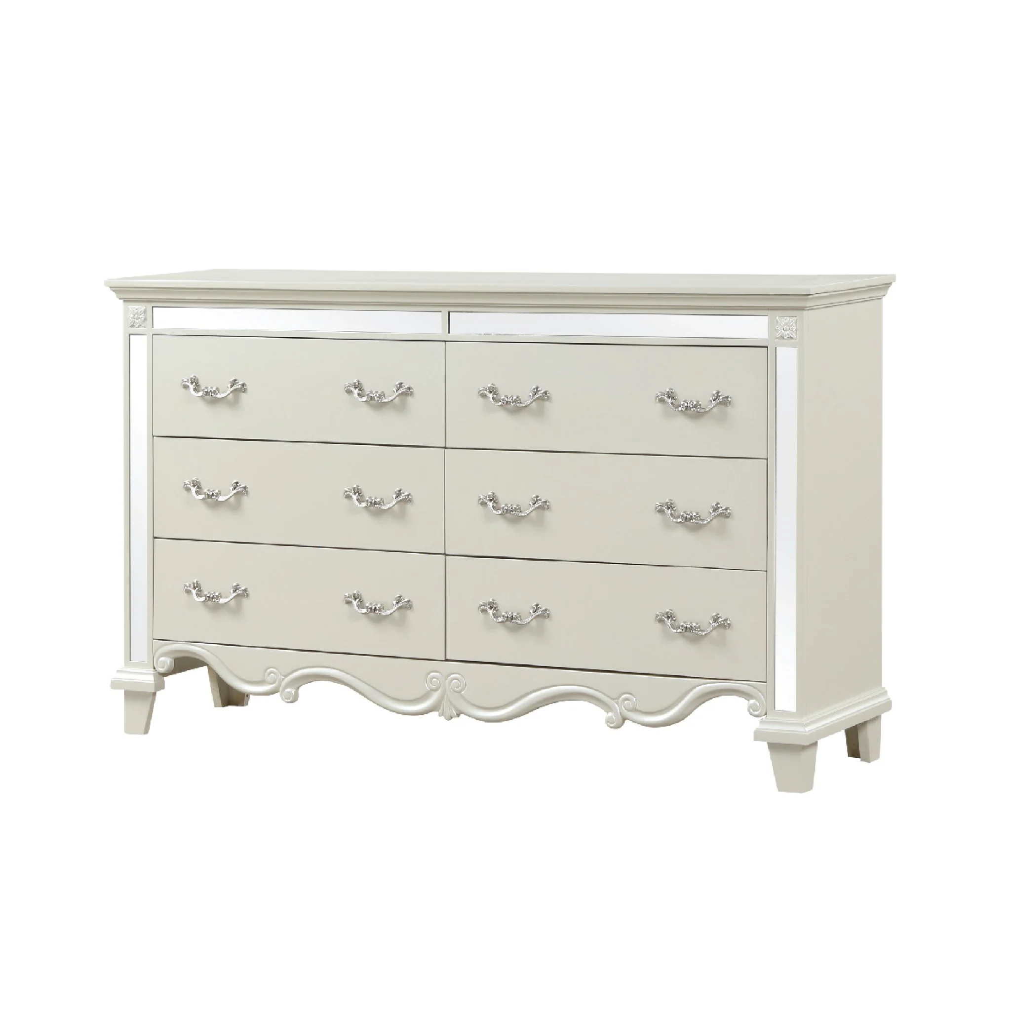 Milan Queen 5 Pc Bedroom Set White - Image 6