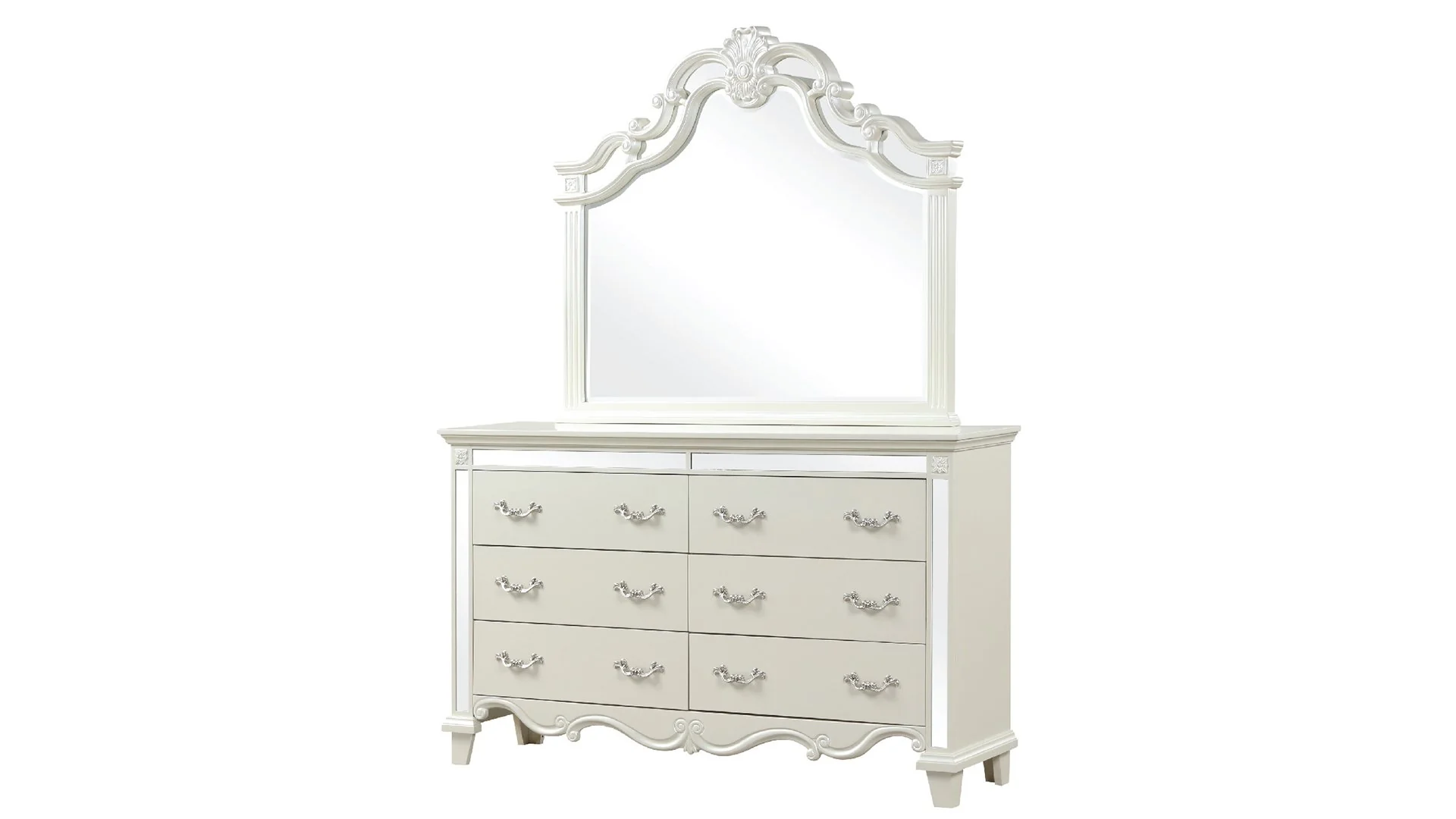 Milan Queen 5 Pc Bedroom Set White - Image 7