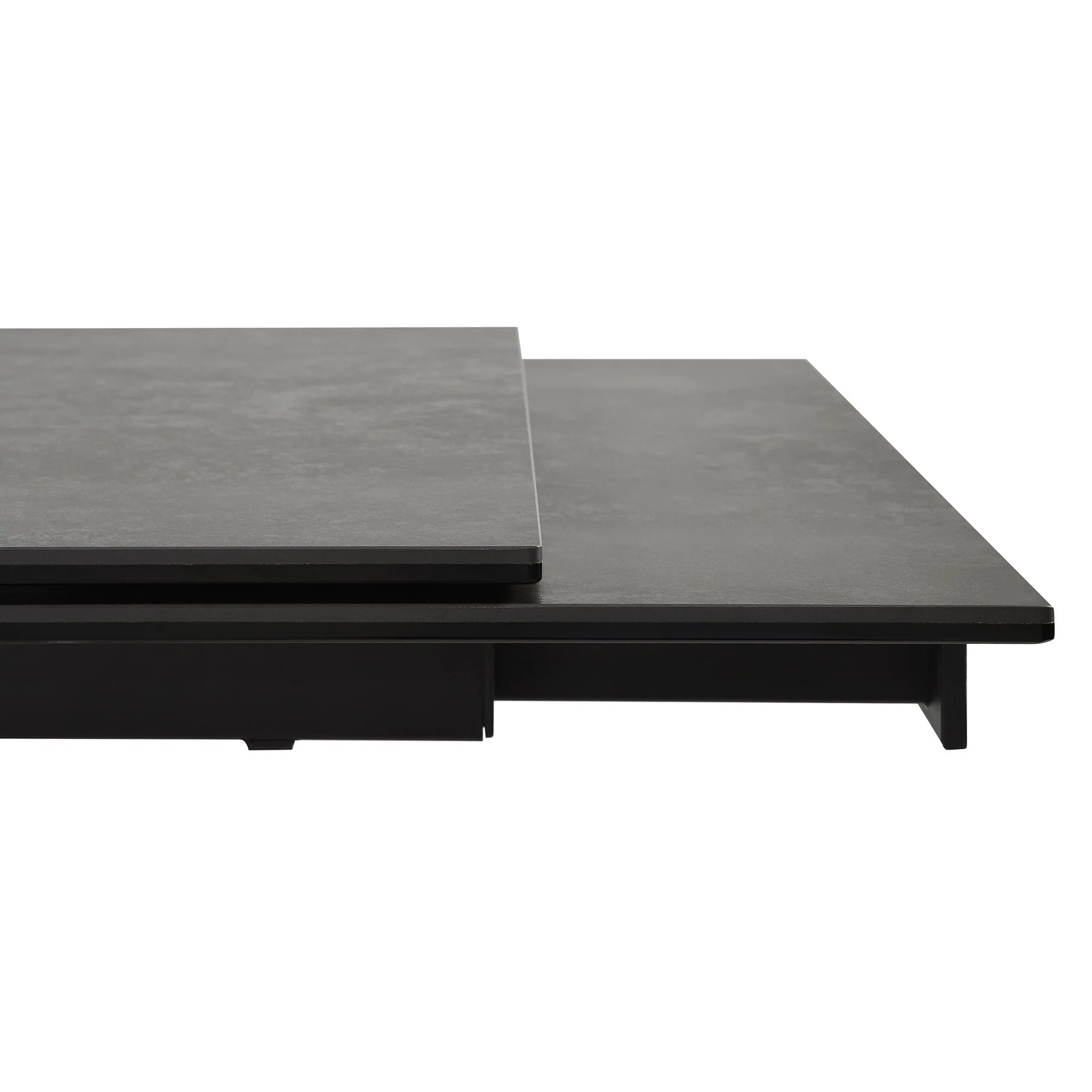 Milena Extendable Dining Table in Stone and Wood - Image 8