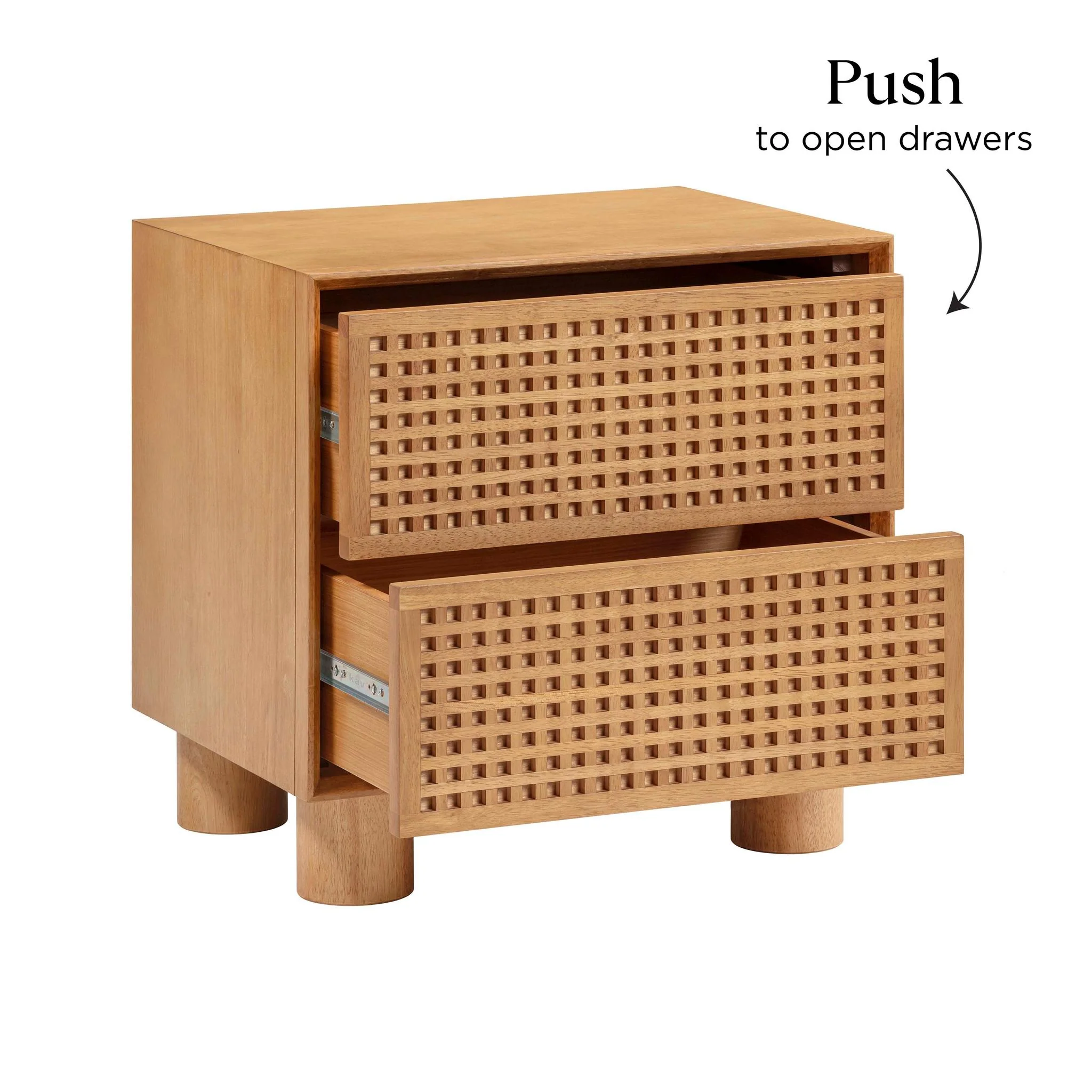 Miles Natural Wood Nightstand - Image 5