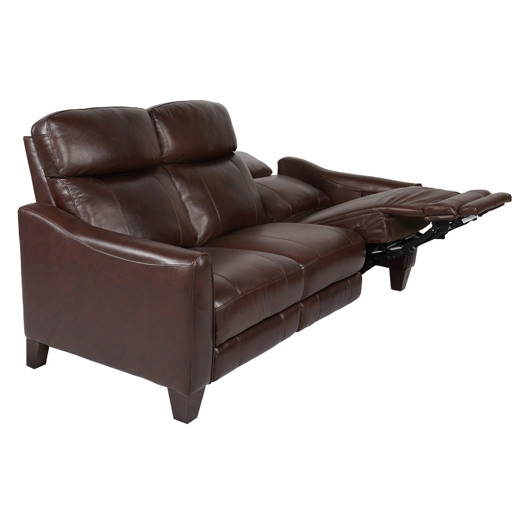 Milos 83" Zero Gravity Power Reclining Sofa in Chocolate Leather - Image 4