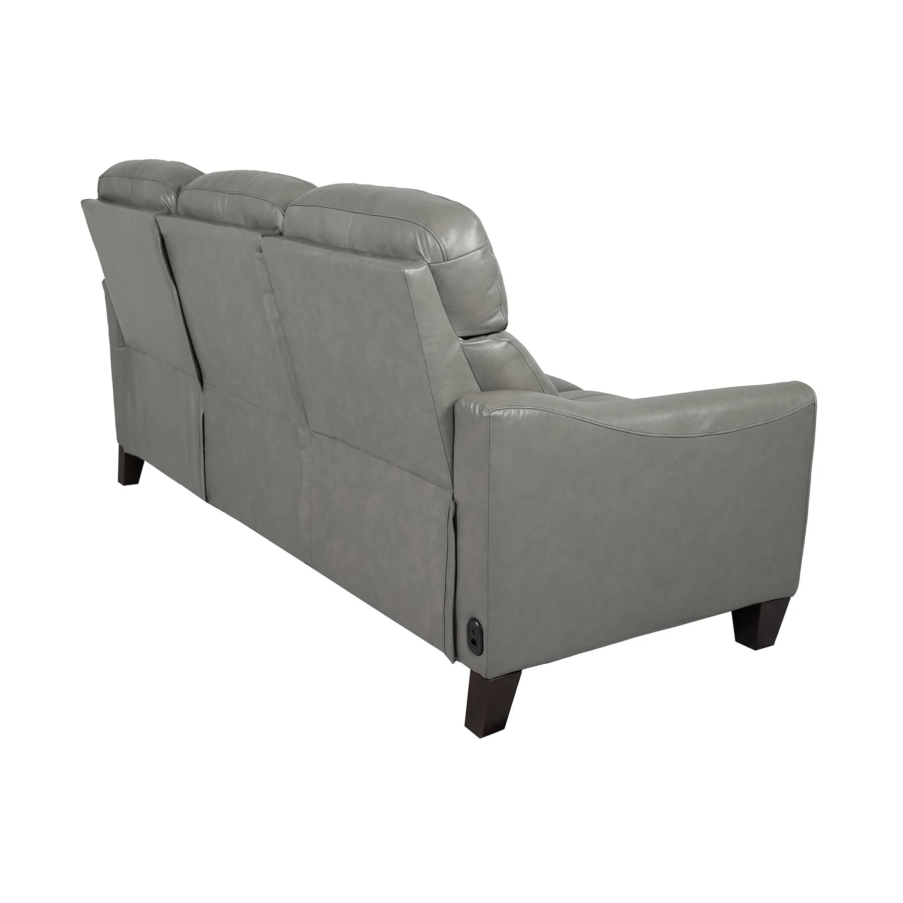 Milos 83" Zero Gravity Power Reclining Sofa in Light Gray Leather - Image 5