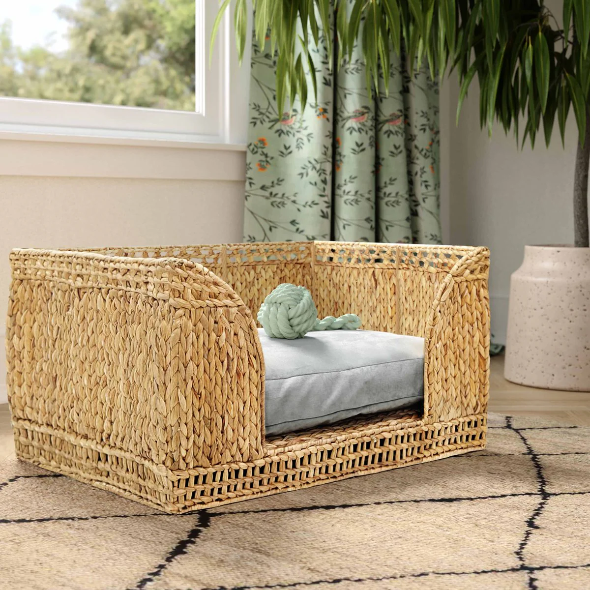Milou Natural Rattan Small Pet Bed - Image 2