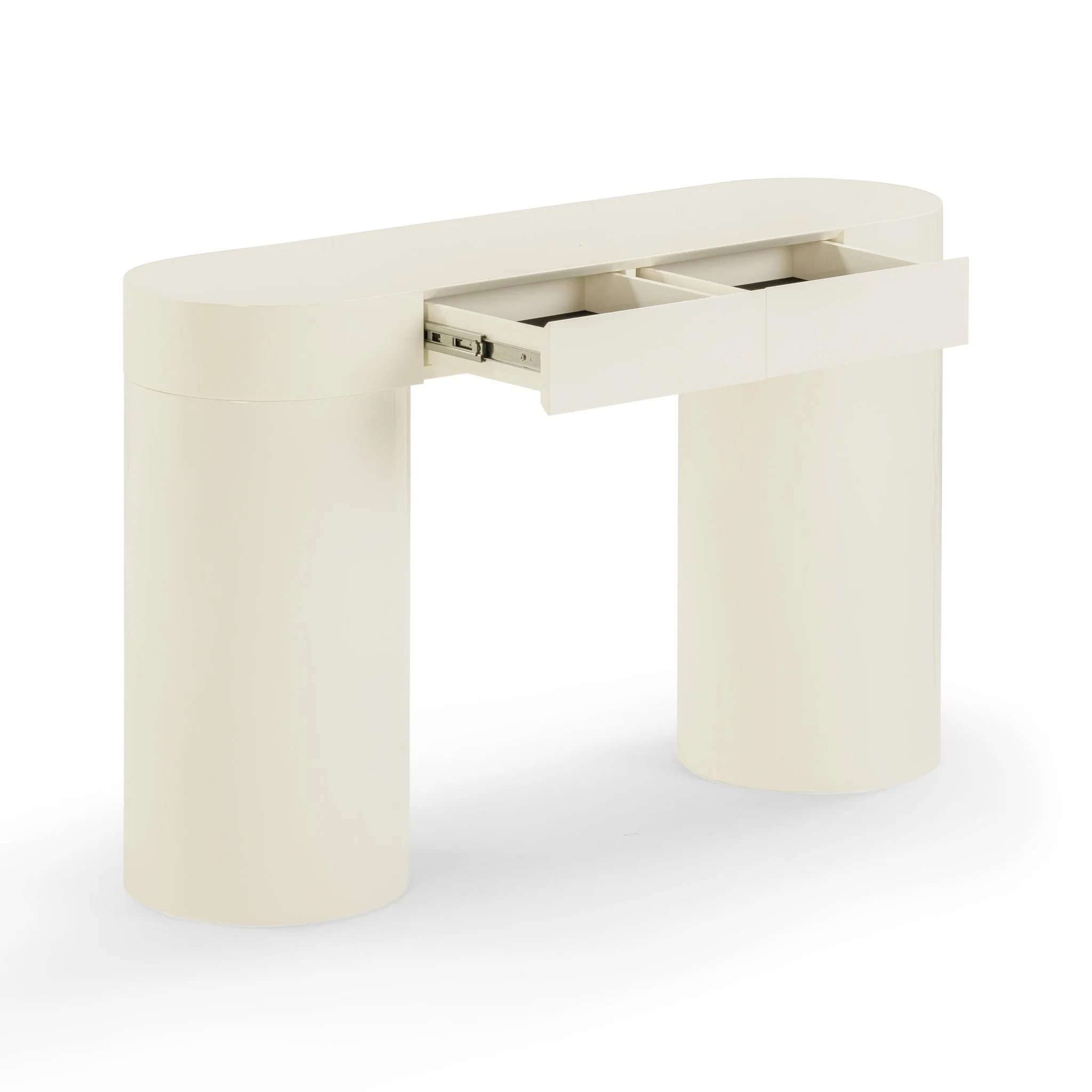 Mira Cream High Gloss Console Table - Image 4