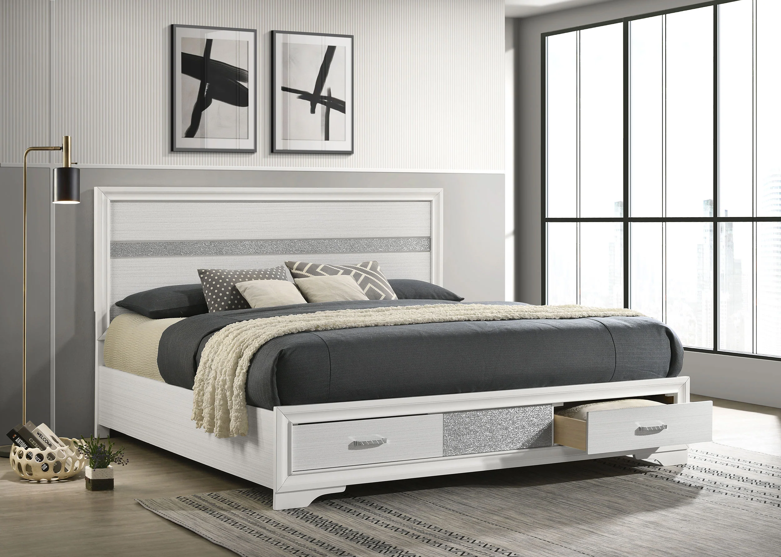 Miranda Panel Platform Storage Bed - Image 11