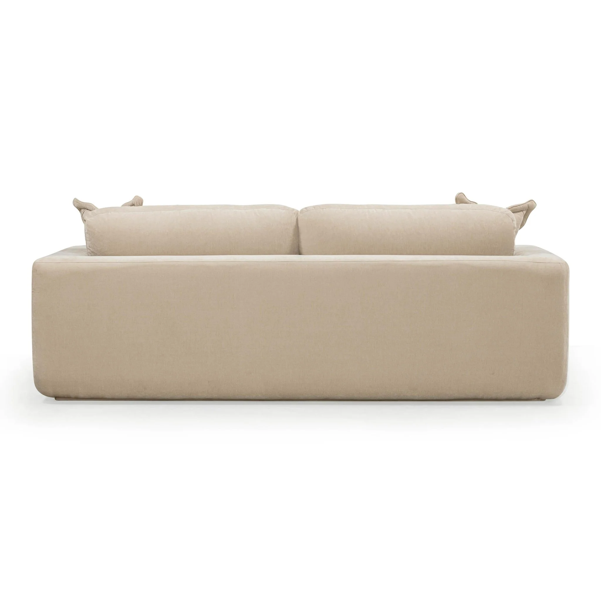 Miri Sand Upcycled Washed Velvet Sofa - Image 5