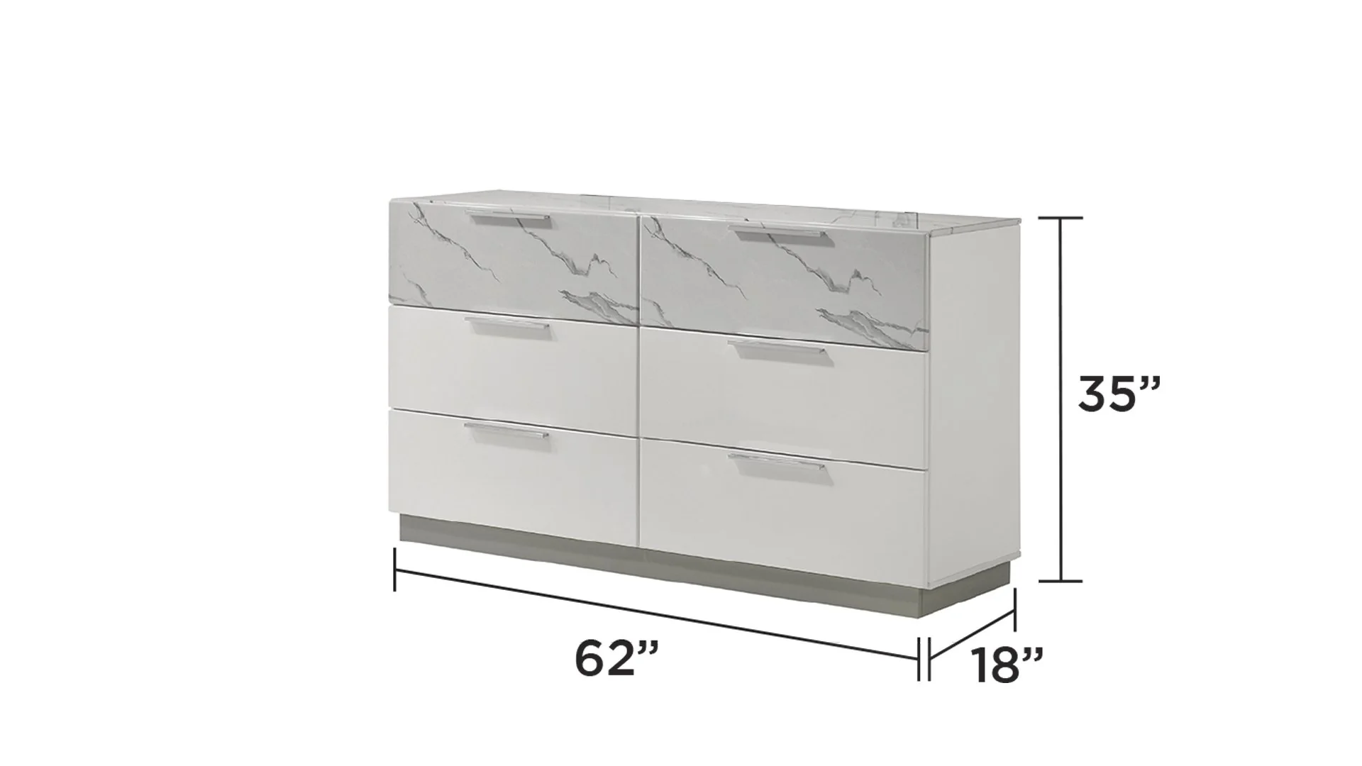 Mist King 5PC Bedroom Set White - Image 6