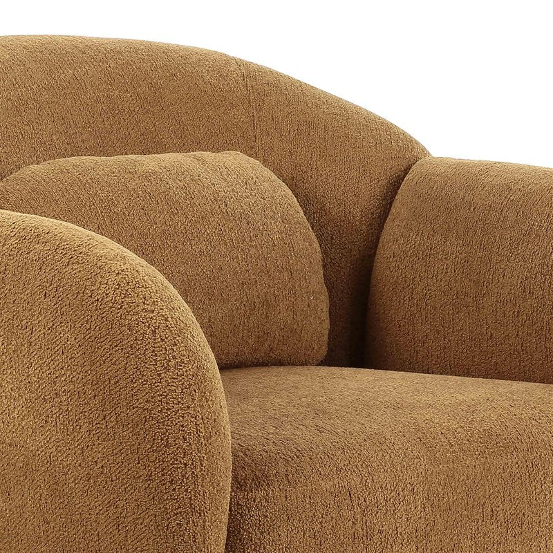 Misty Brown Boucle Accent Chair - Image 4