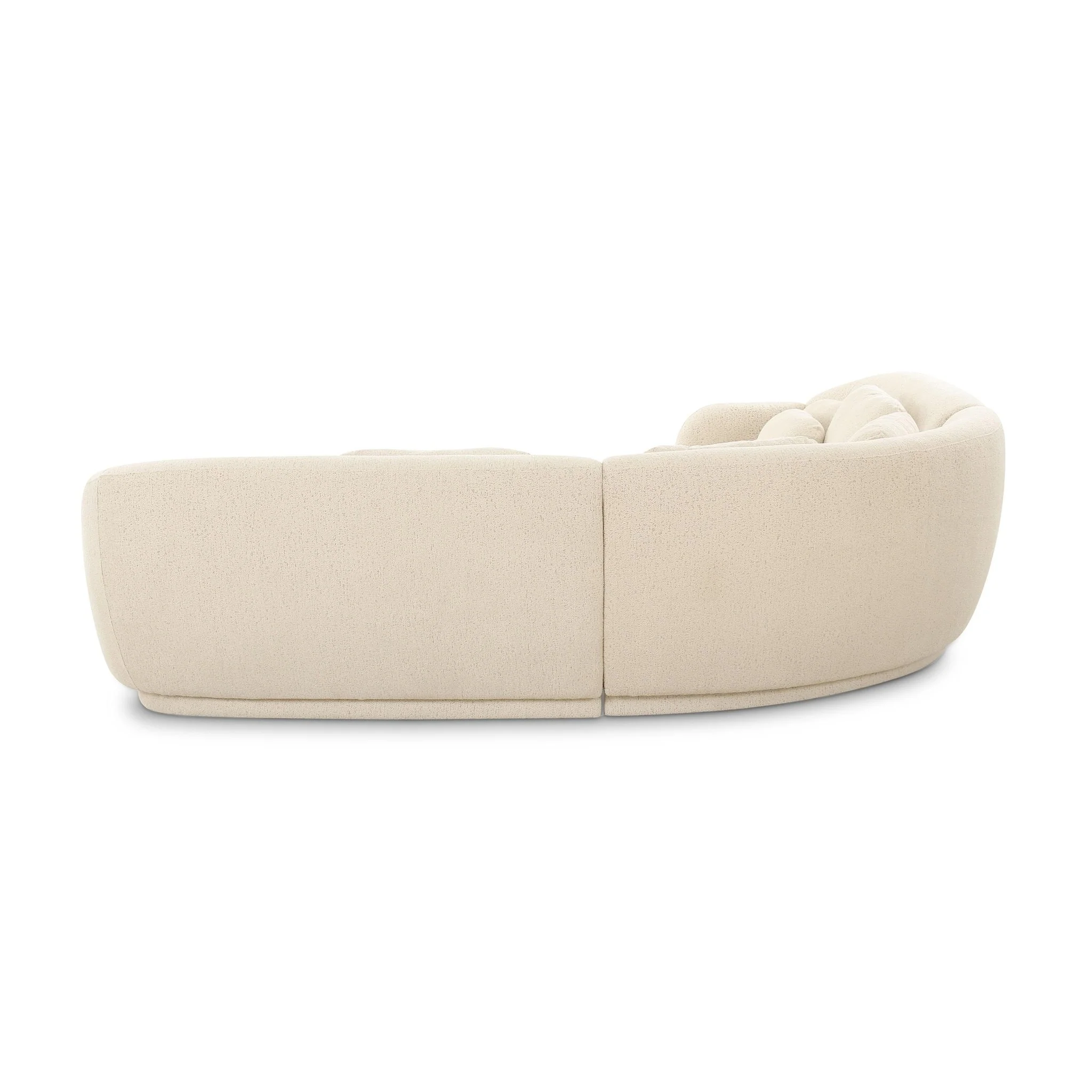 Misty Cream Boucle Modular L-Sectional - Image 4