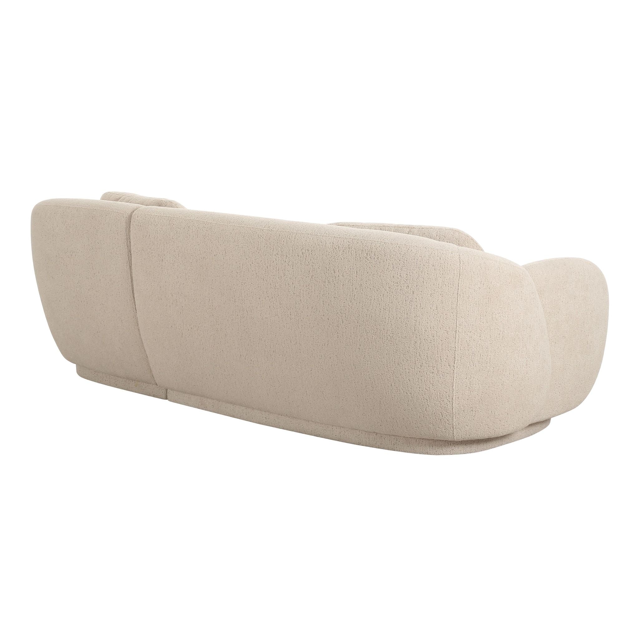 Misty Cream Boucle Sectional - RAF - Image 6