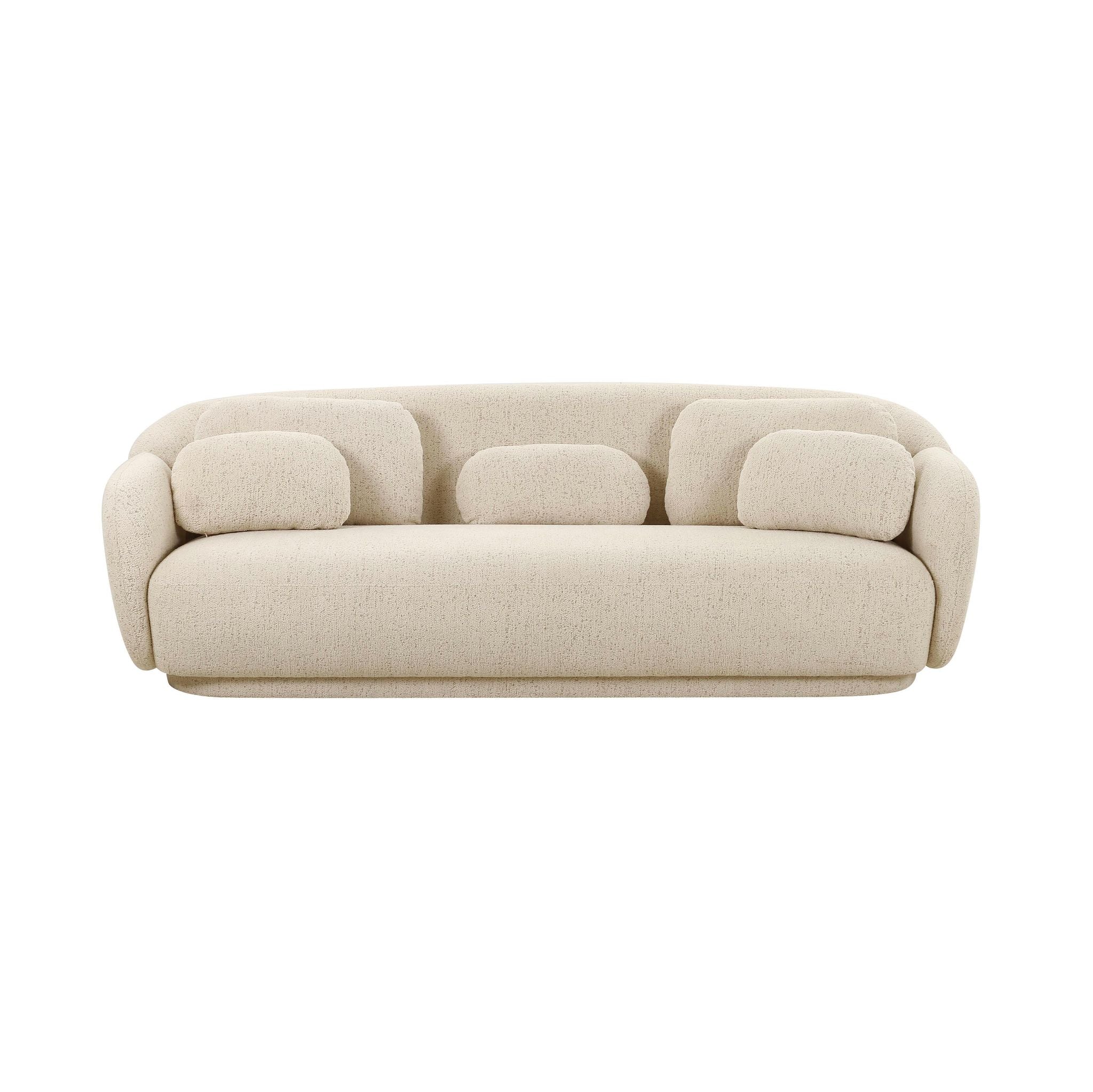 Misty Cream Boucle Sofa - Image 3