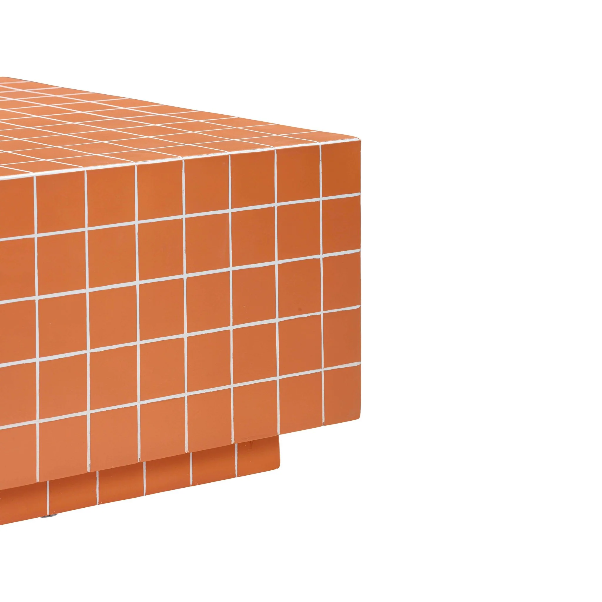 Mixie Brick Orange Tile Indoor / Outdoor Coffee Table - Image 5