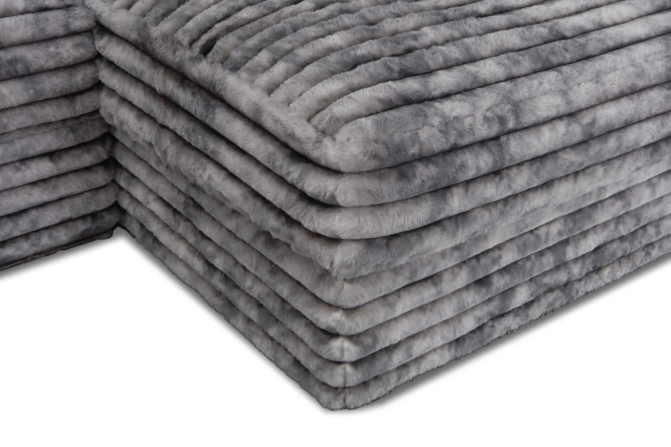 MOD #520 Big WIg Charcoal Sofa Chaise - Image 4