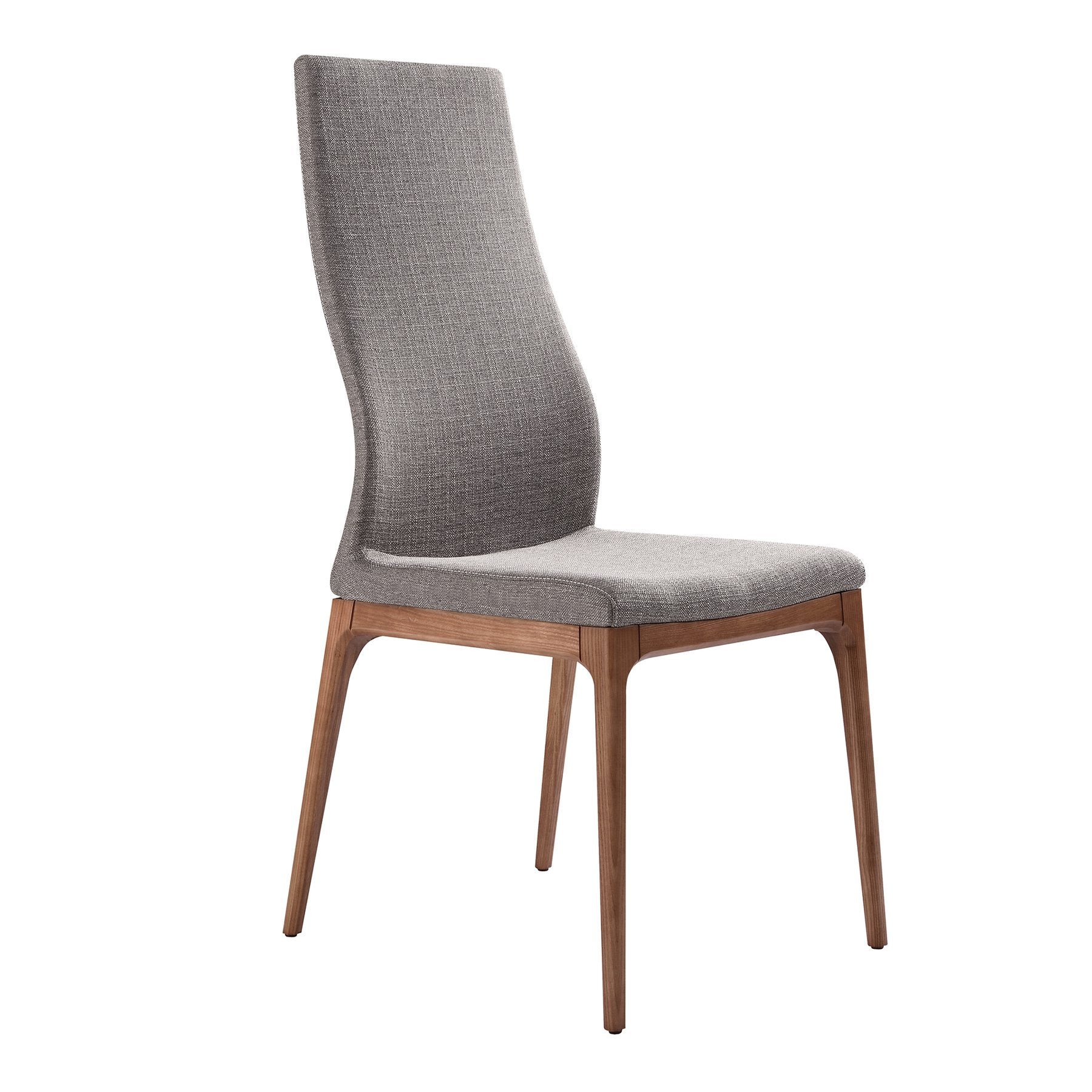 Modena Parker 5 Piece Dining Set with Gray Fabric Chairs - Image 2