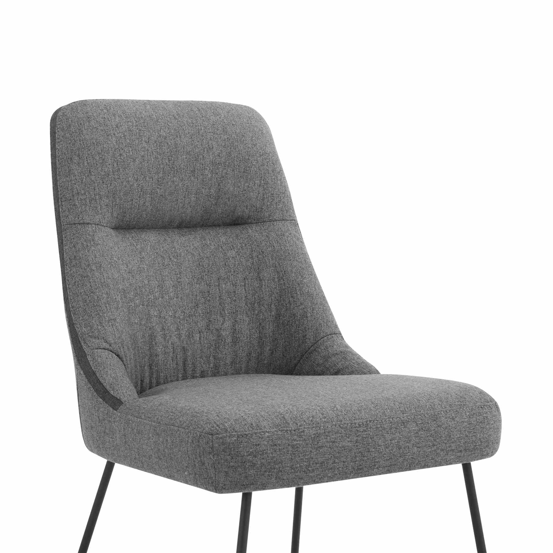 Modena Quartz 5 Piece Dining Set with Gray Fabric Chairs - Image 11