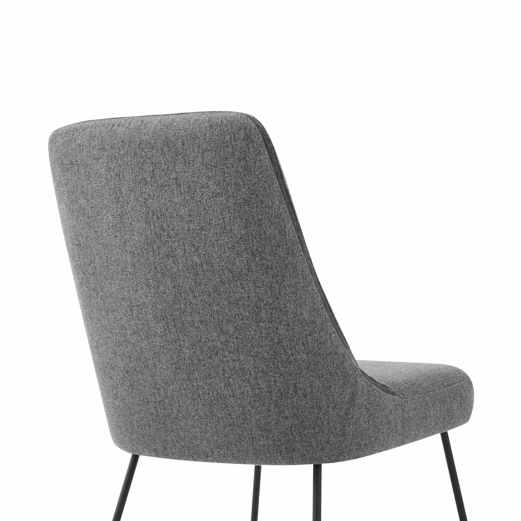 Modena Quartz 5 Piece Dining Set with Gray Fabric Chairs - Image 12
