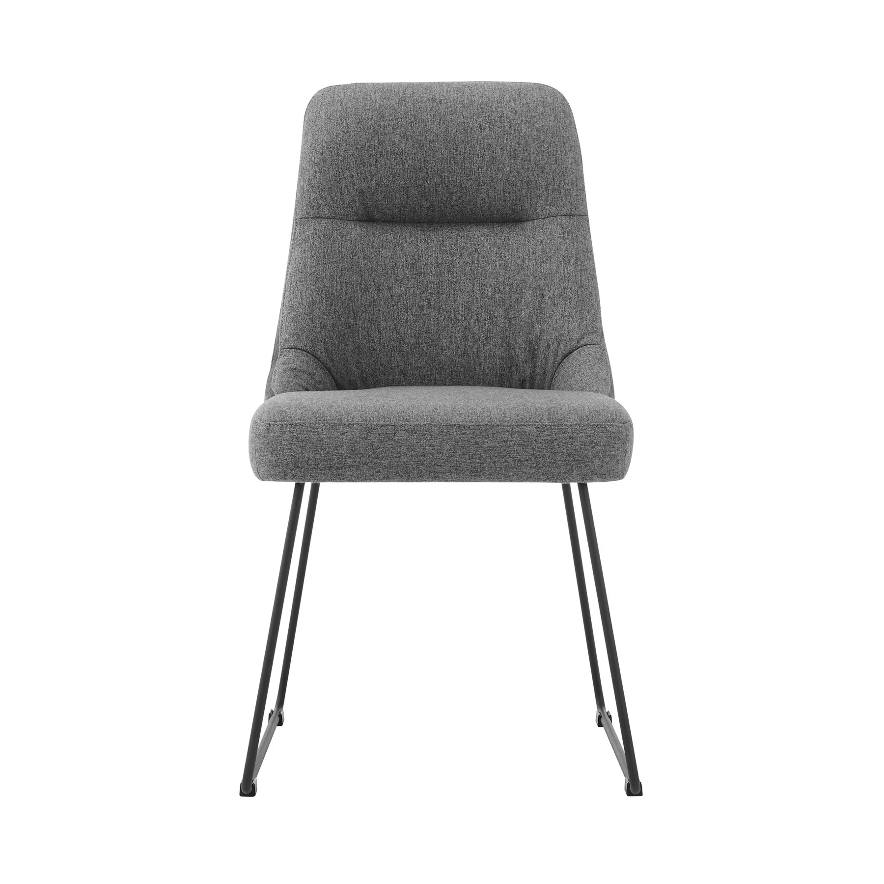 Modena Quartz 7 Piece Dining Set with Gray Fabric Chairs - Image 7