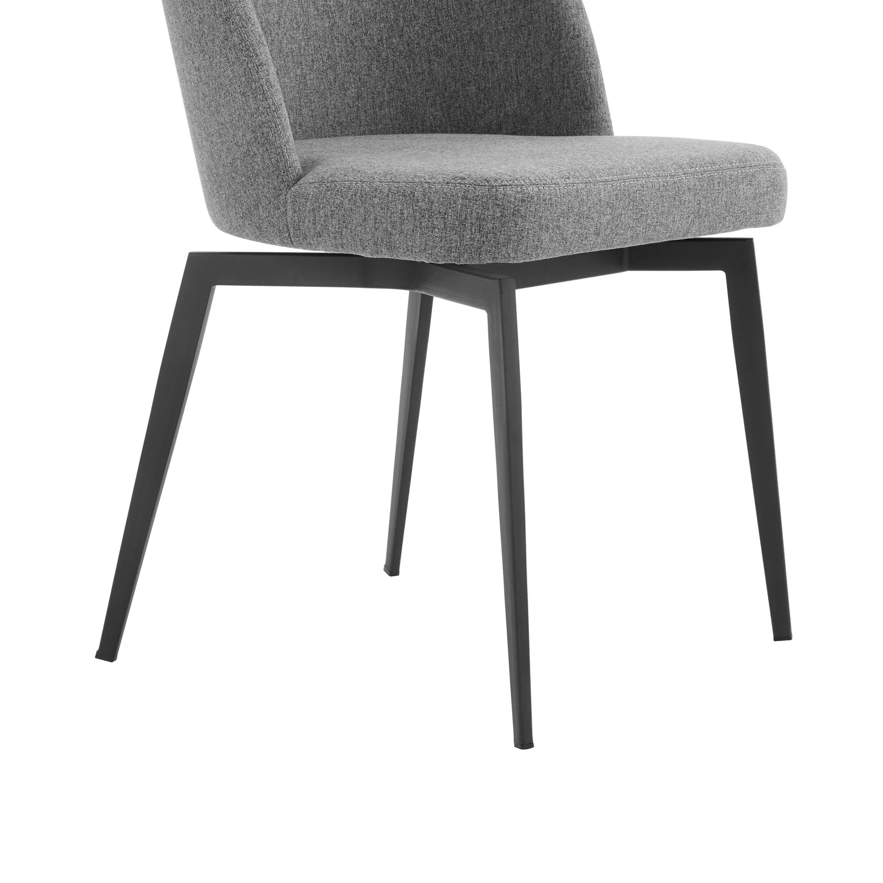 Modena Sunny 5 Piece Dining Set with Gray Fabric Chairs - Image 13