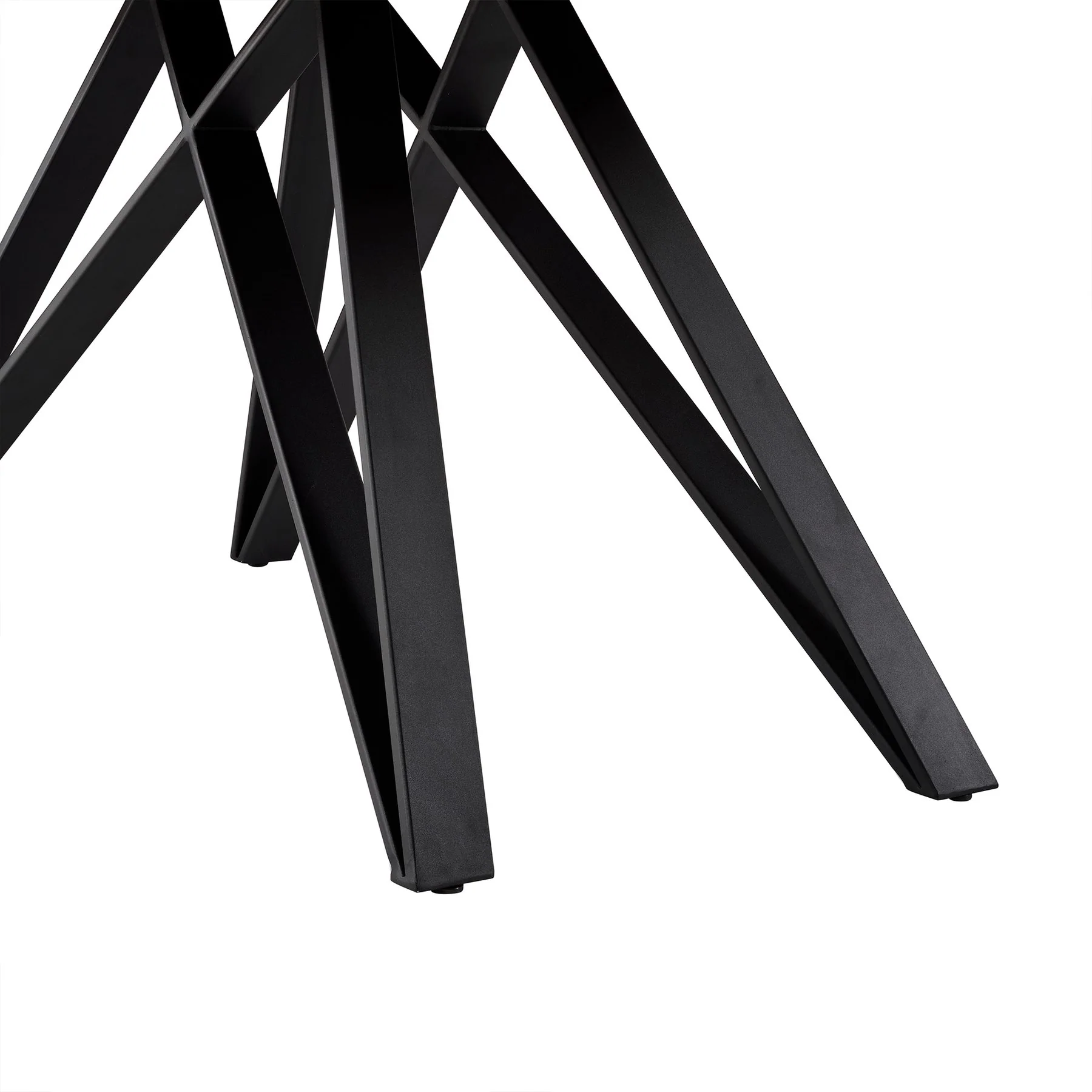 Modena Sunny 5 Piece Dining Set with Gray Fabric Chairs - Image 8