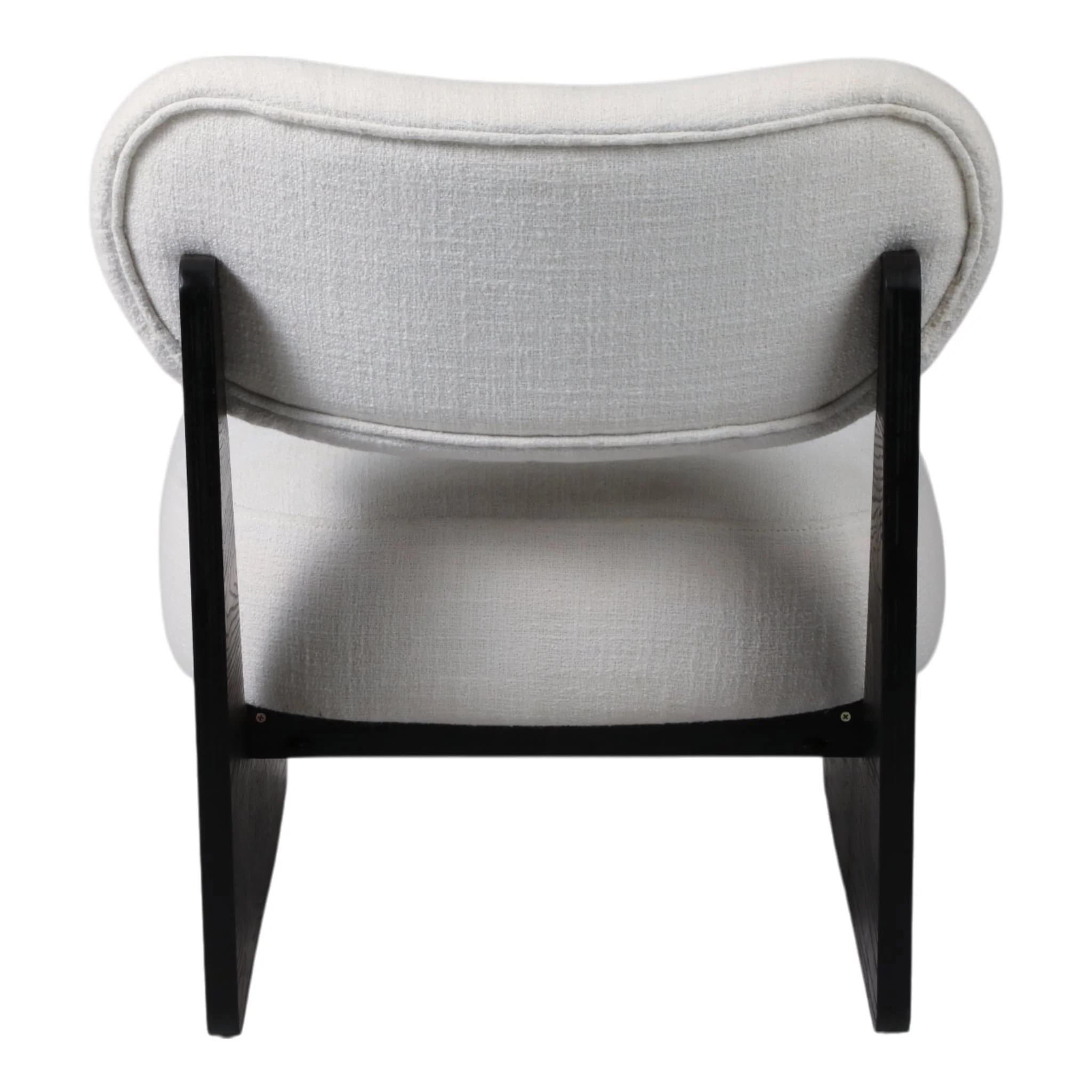 Modern Accent Chair, White/black - Image 4