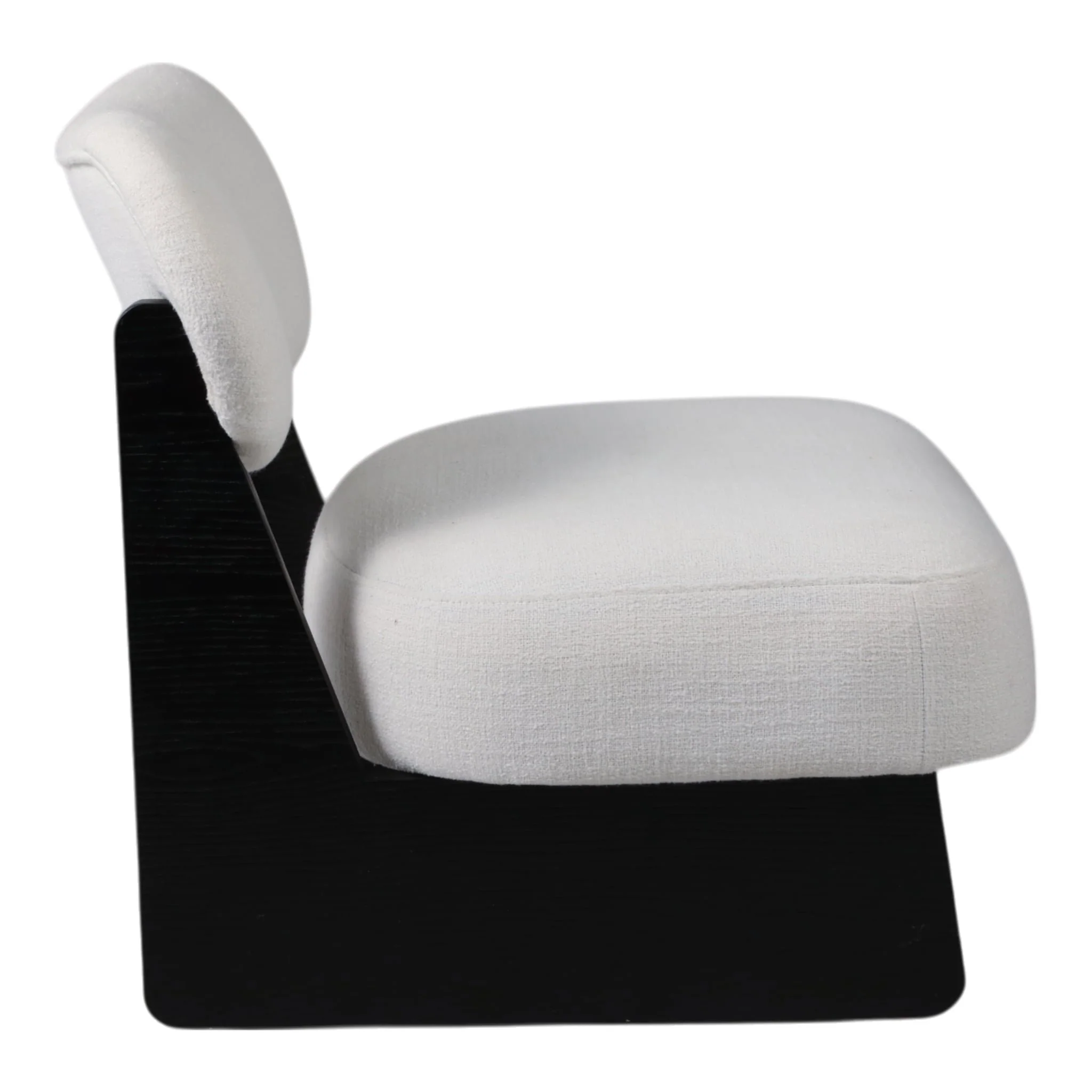 Modern Accent Chair, White/black - Image 5
