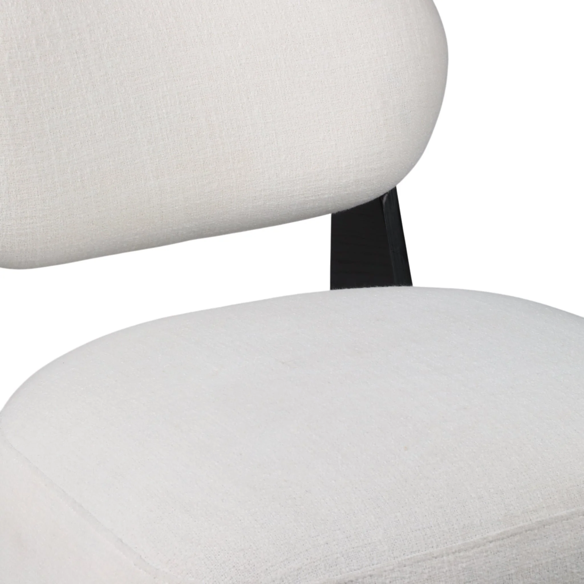 Modern Accent Chair, White/black - Image 6
