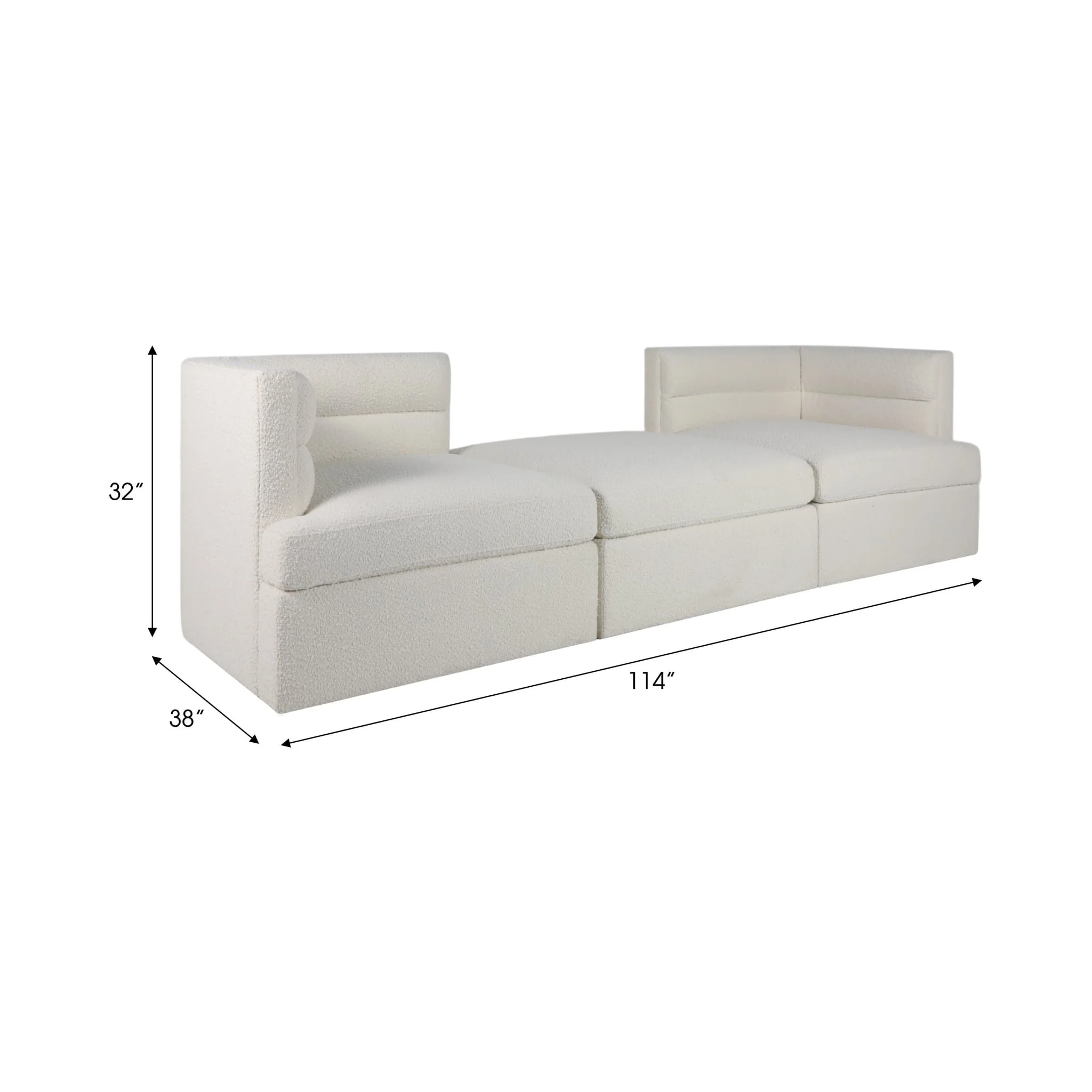 Modern, Modular Sofa, Ivory Kd 3boxes - Image 8