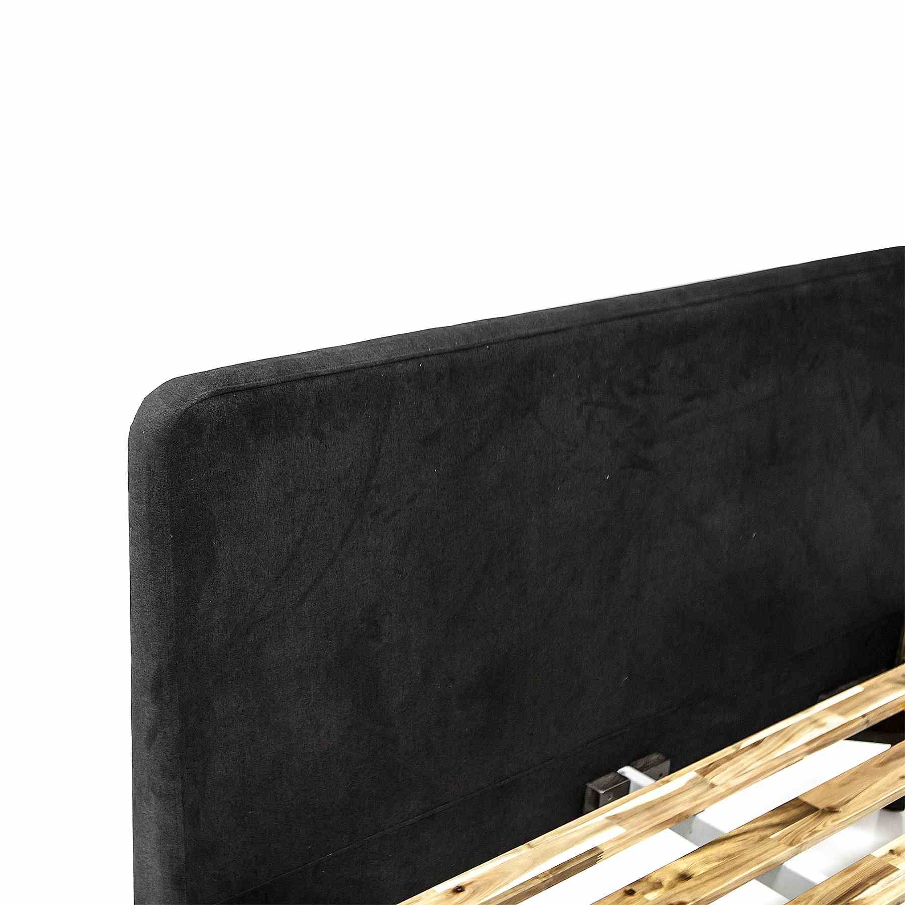 Mohave Mid Century Tundra Gray Acacia Queen Platform Bed - Image 6