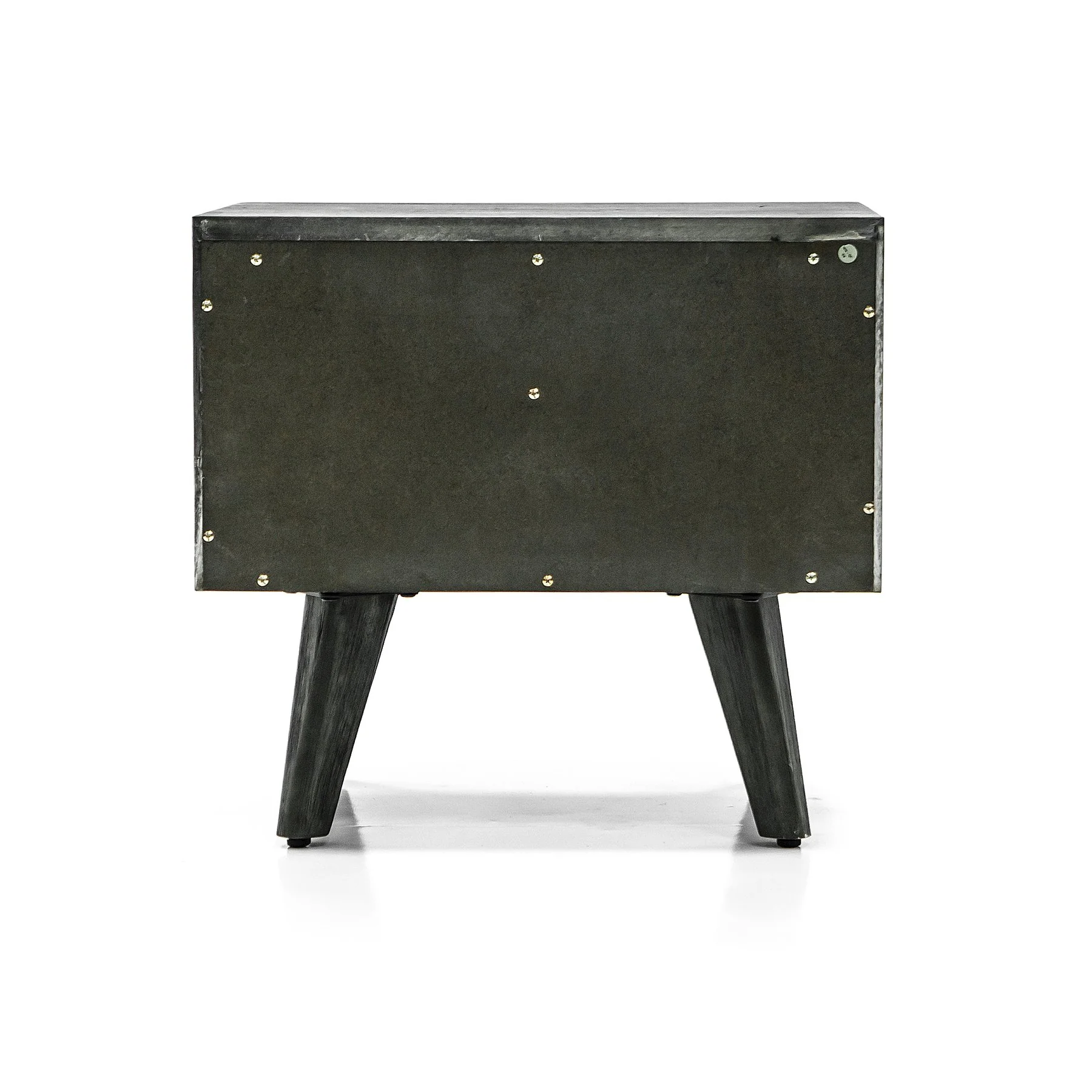 Mohave Mid-Century Tundra Gray Acacia Single Drawer Night Stand - Image 4