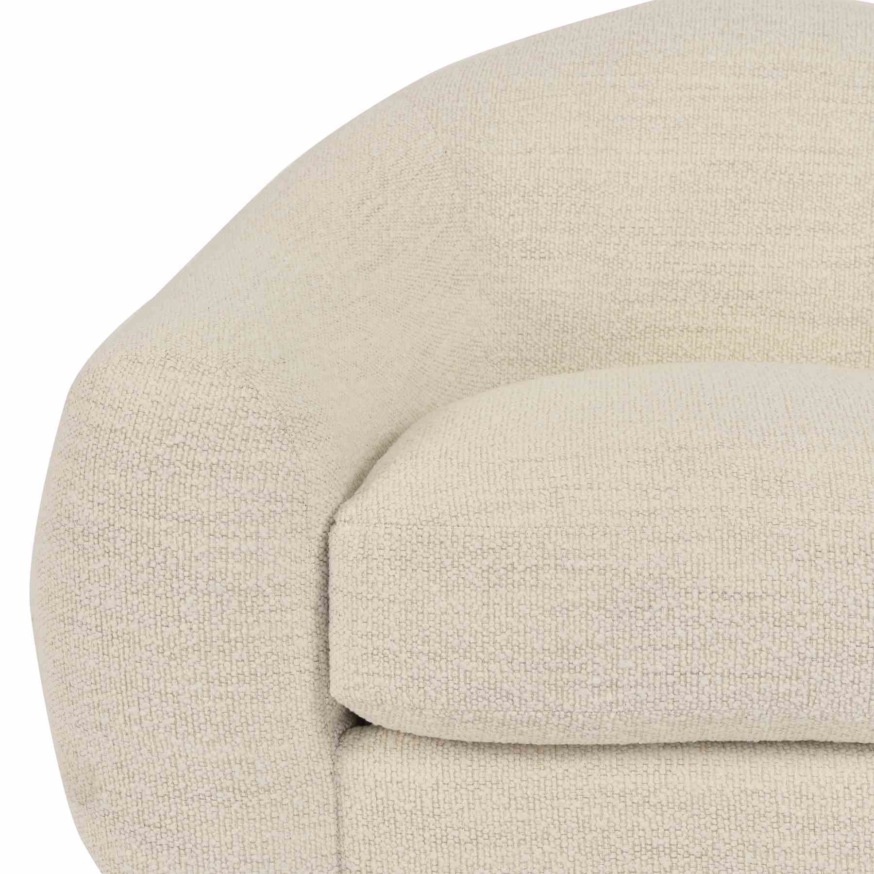 Molly Upholstered Swivel Accent Chair in Pearl - Image 5