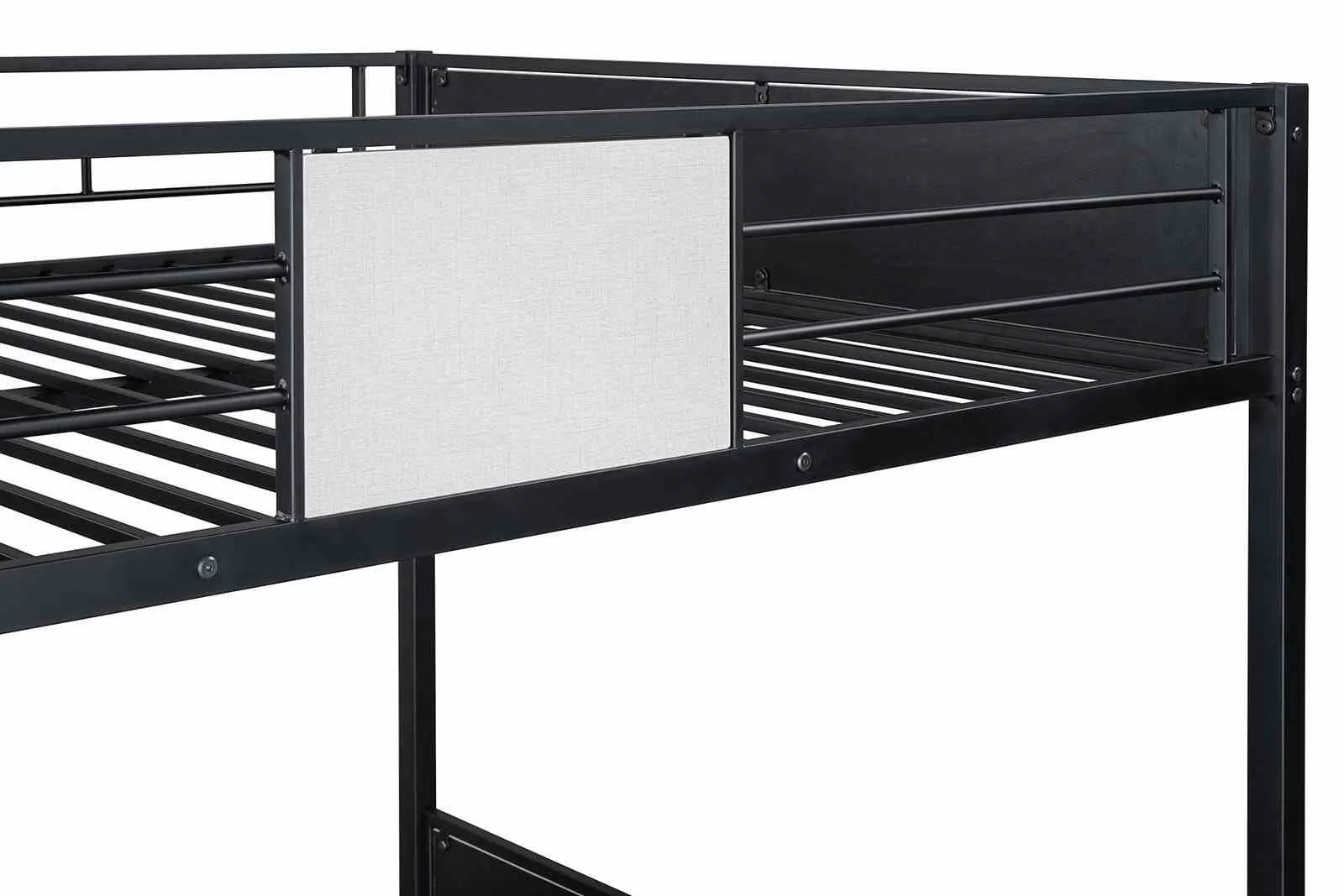 Molton Full/Full Metal Bunk Bed (K/D), Black - Image 6