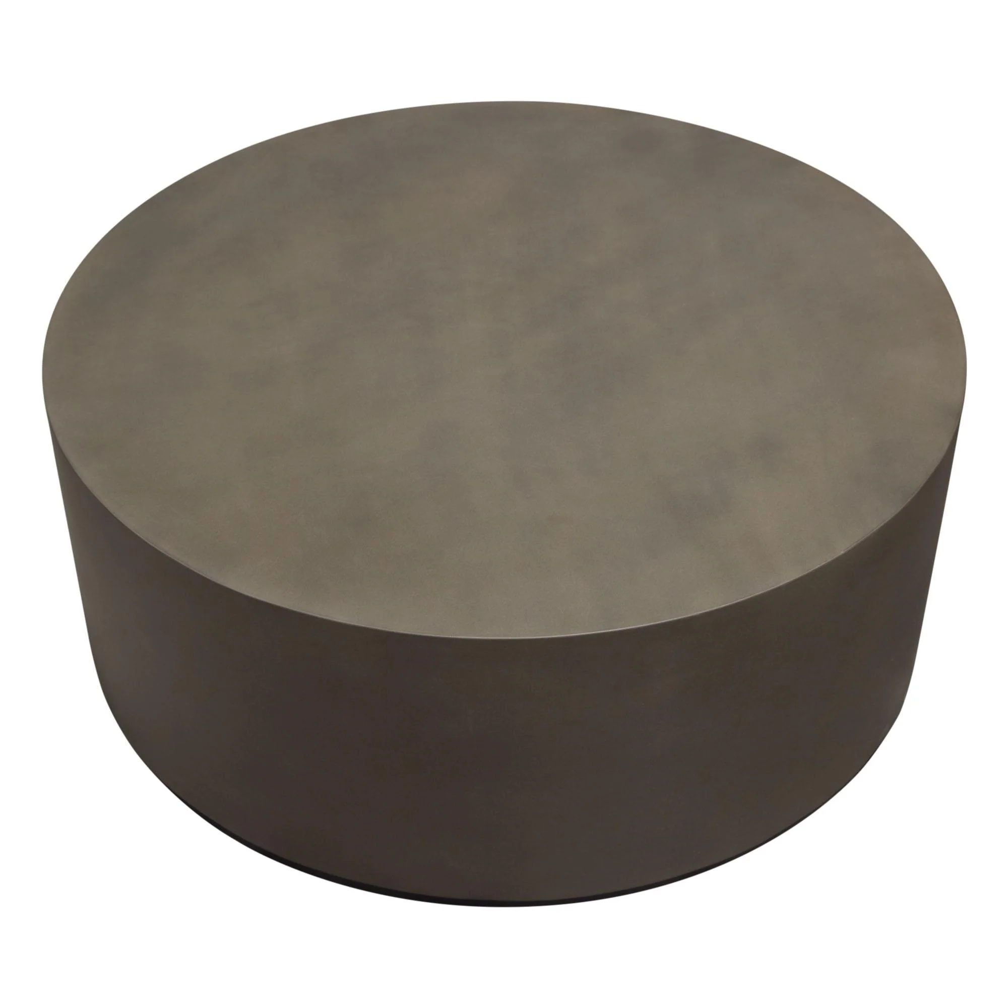 Montage Round Natural Cement Cocktail Table by Diamond Sofa - Image 3