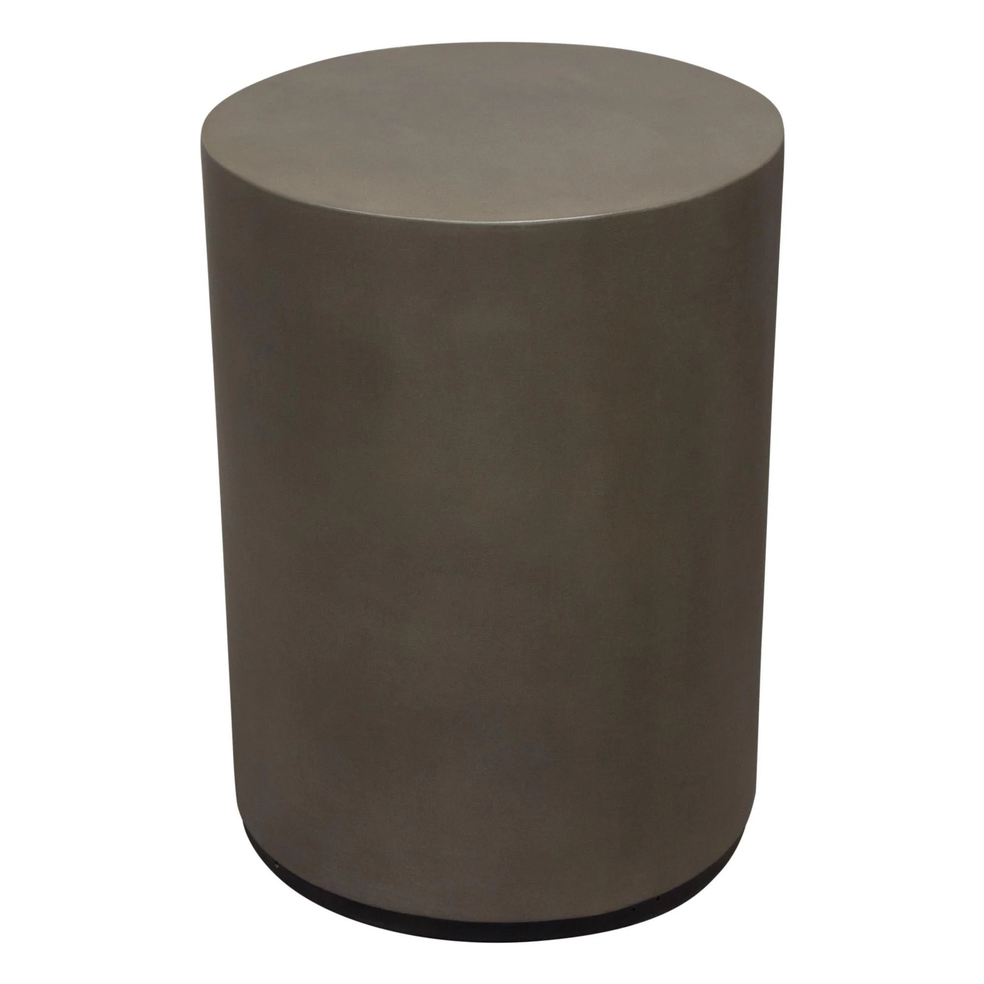 Montage Round Natural Cement End Table by Diamond Sofa - Image 2