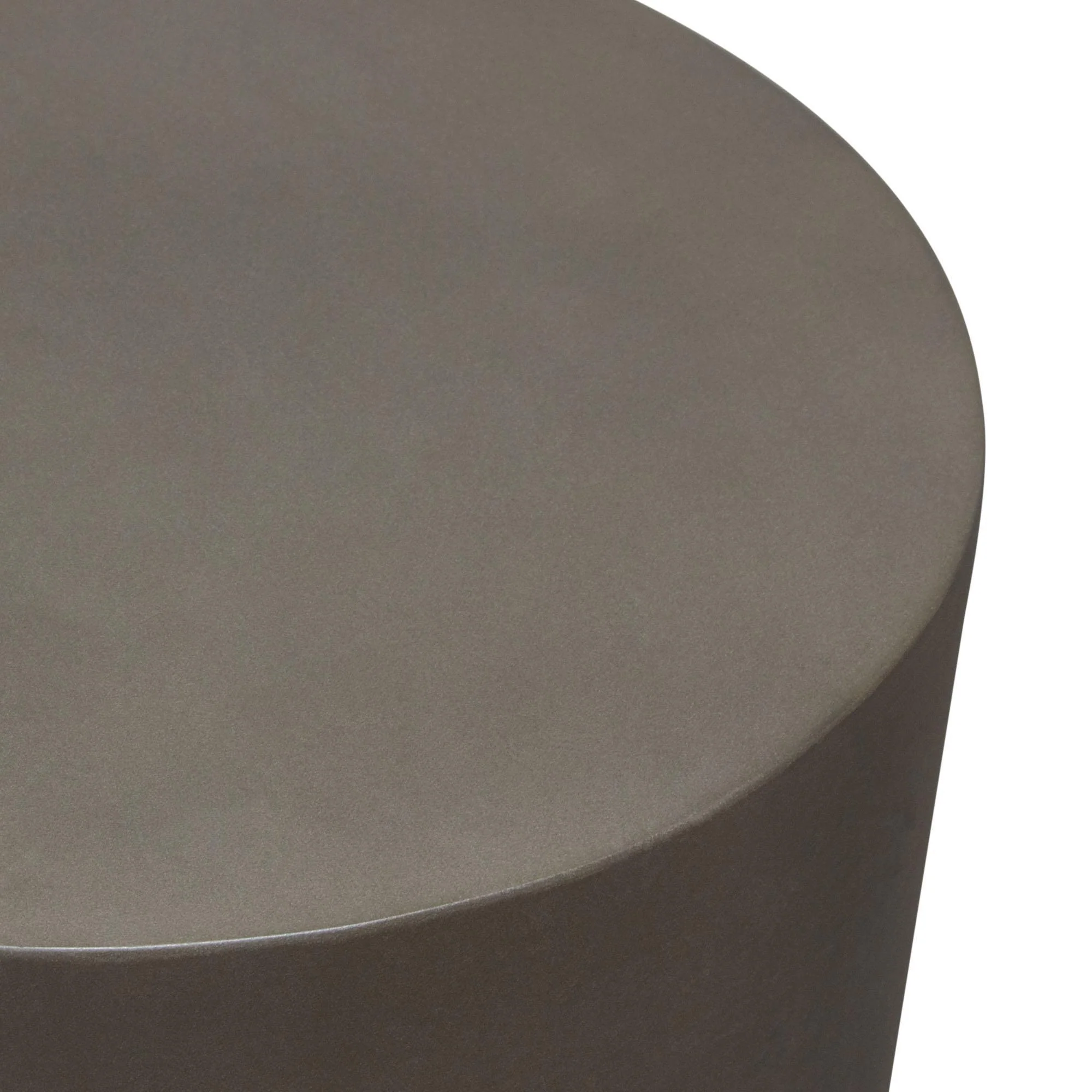 Montage Round Natural Cement End Table by Diamond Sofa - Image 4
