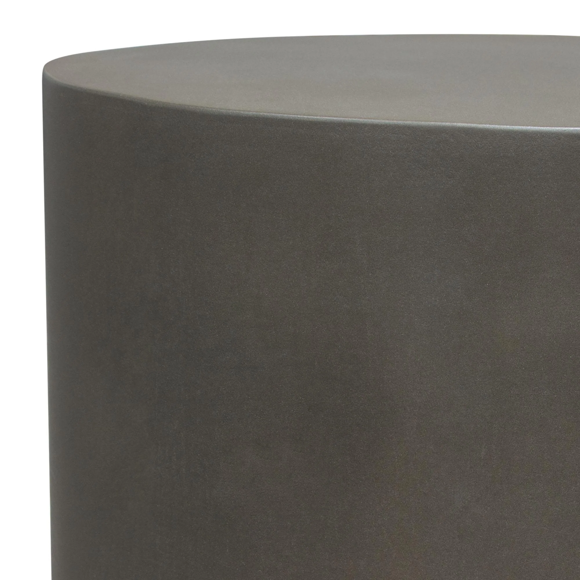 Montage Round Natural Cement End Table by Diamond Sofa - Image 6