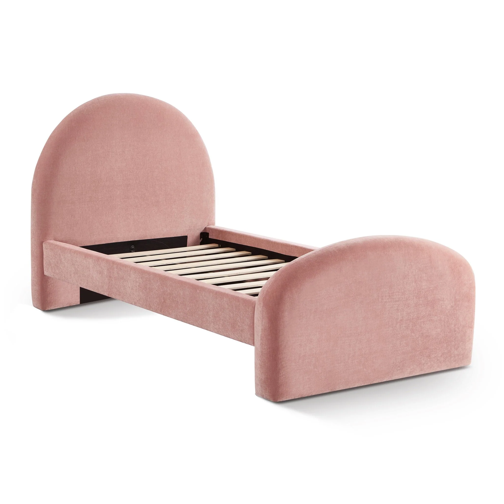 Moon Rose Upcycled Chenille Twin Bed - Image 3