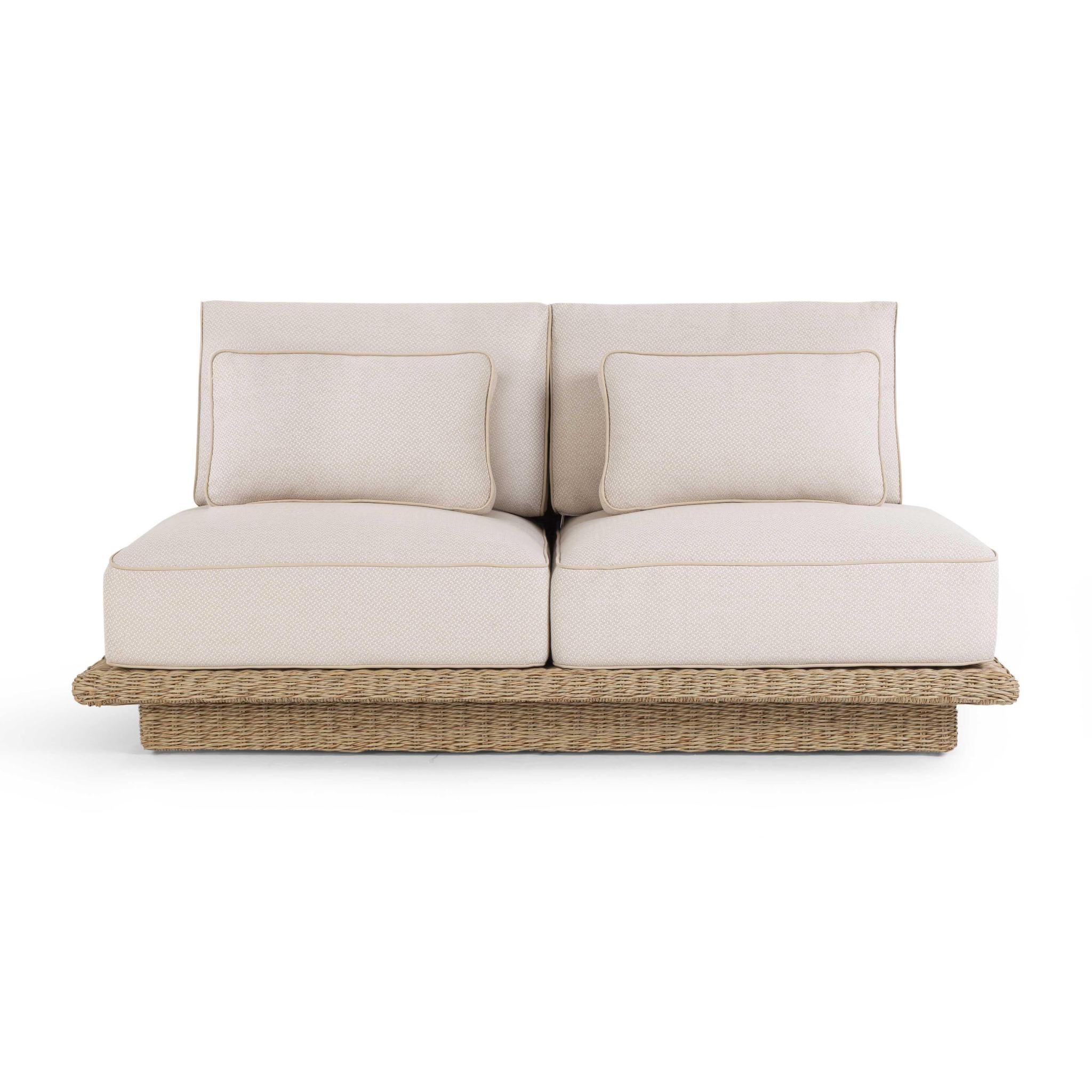 Mora Cream Outdoor 65" Sofa - Image 2