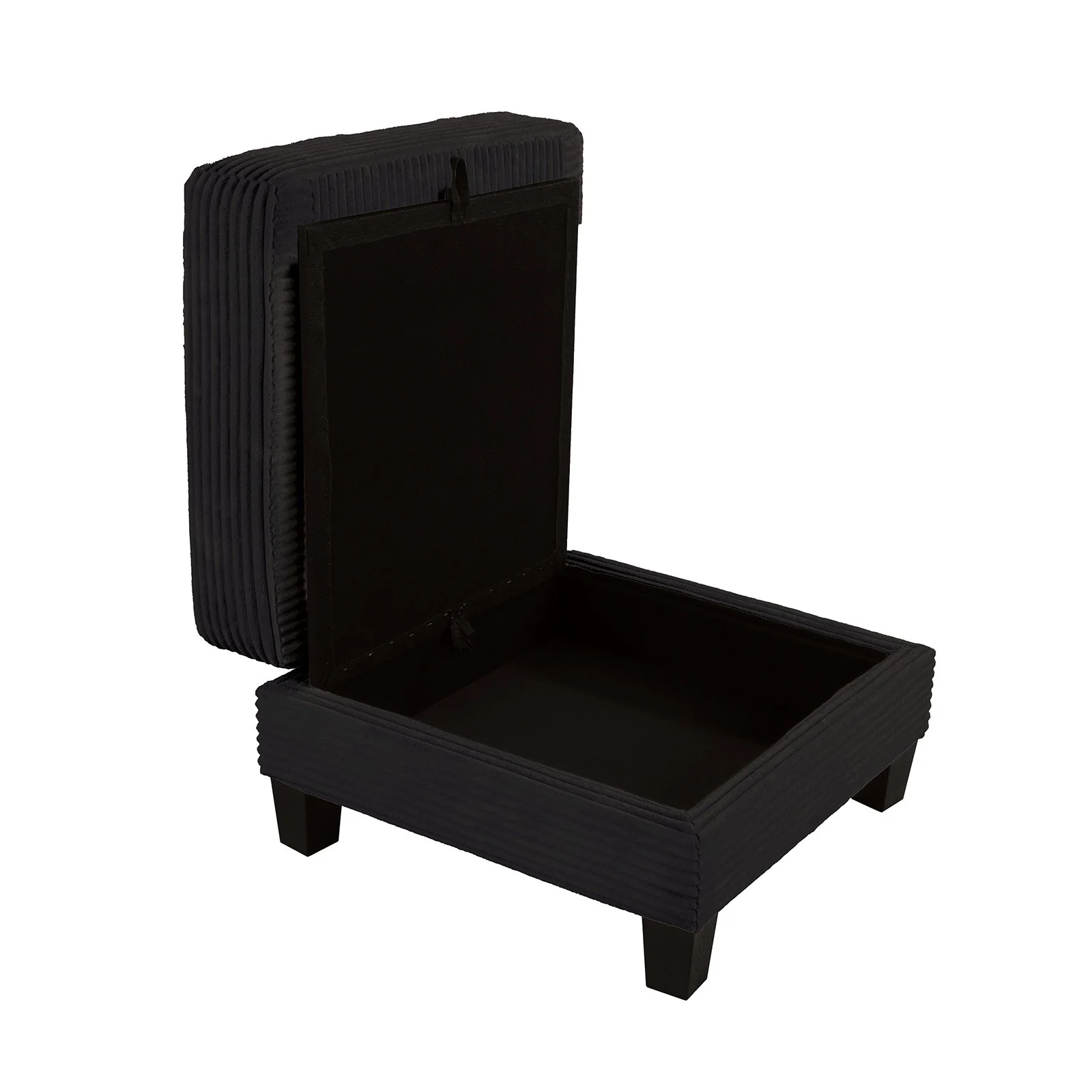 Moretaine Storage Ottomen, Black - Image 3