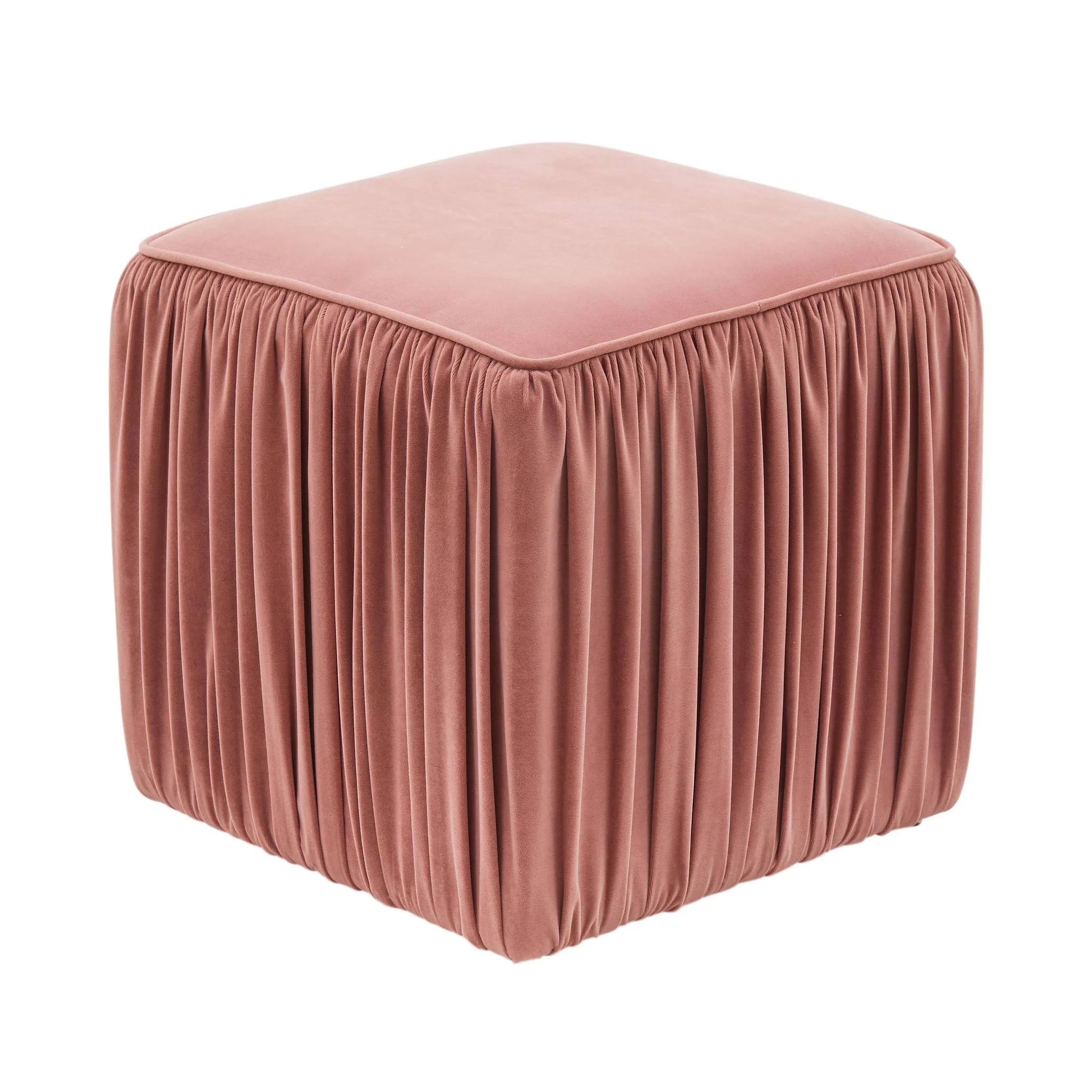 Morgan Mauve Pleated Ottoman - Image 4