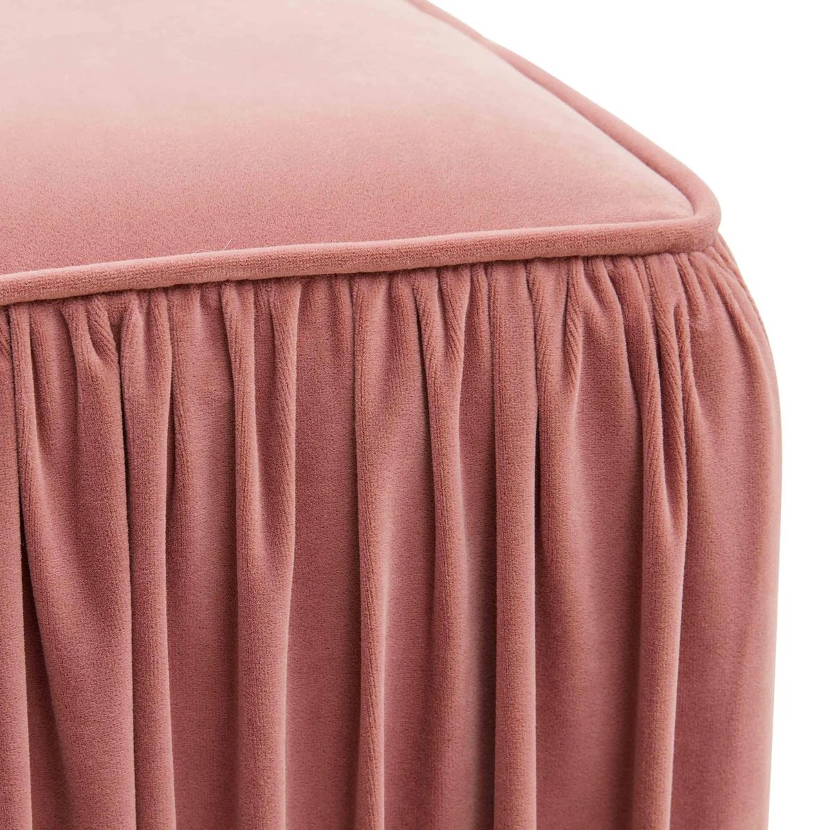 Morgan Mauve Pleated Ottoman - Image 5