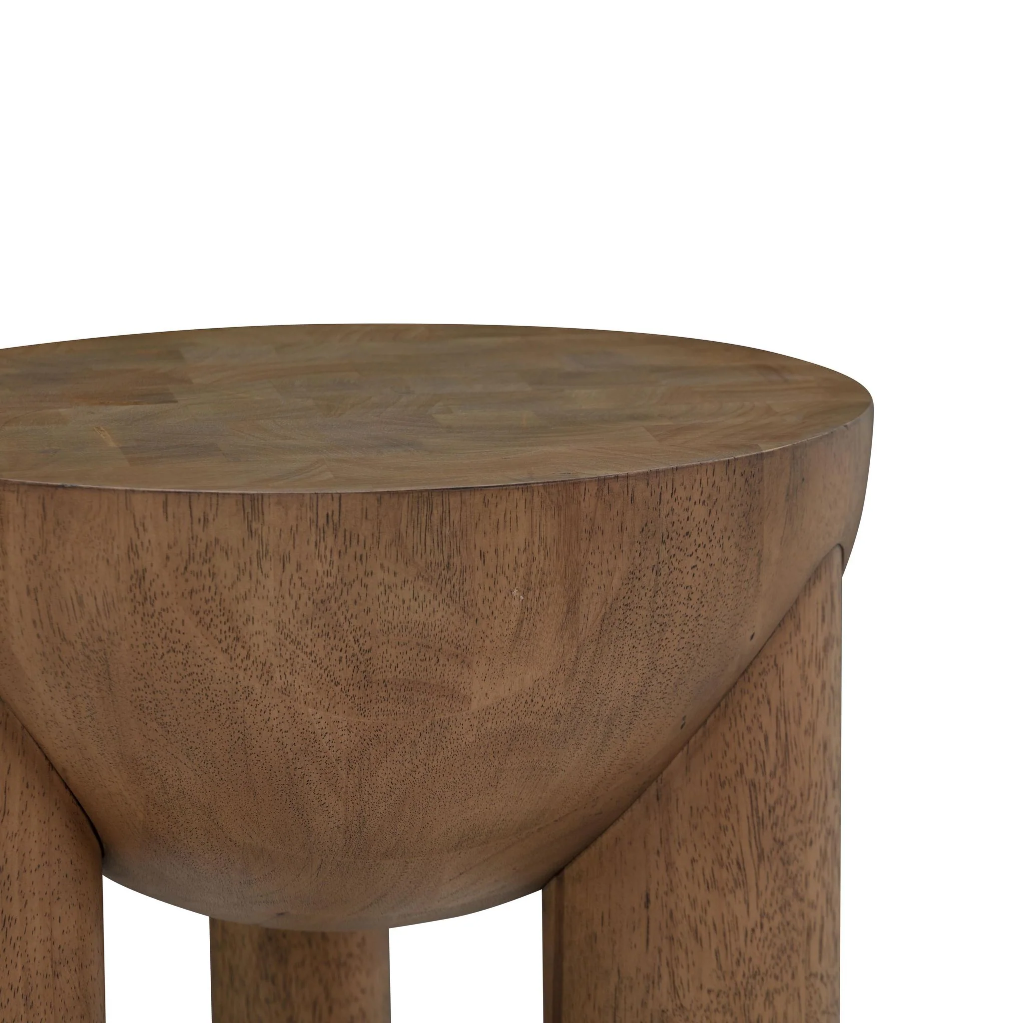 Morse Cognac Wooden Accent Table - Image 4