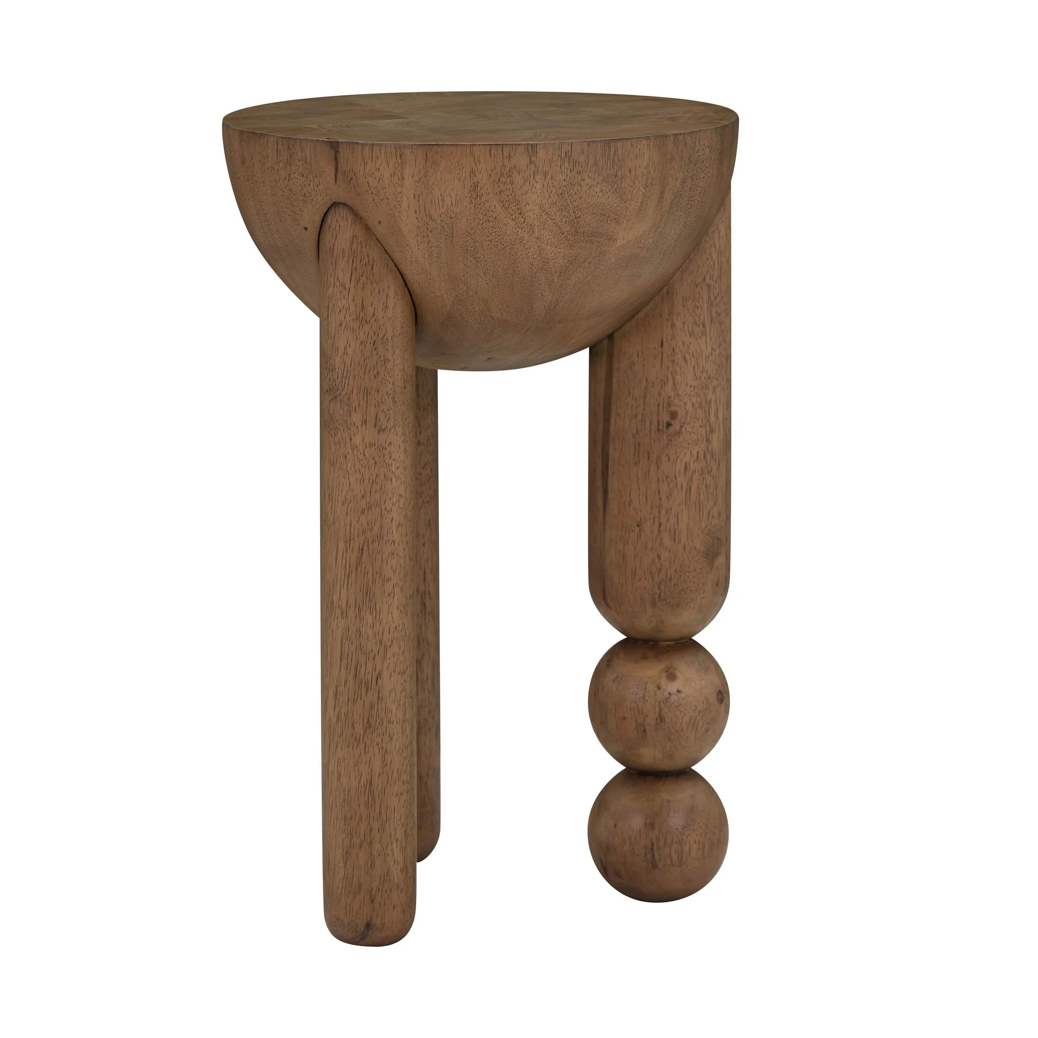 Morse Cognac Wooden Accent Table - Image 7