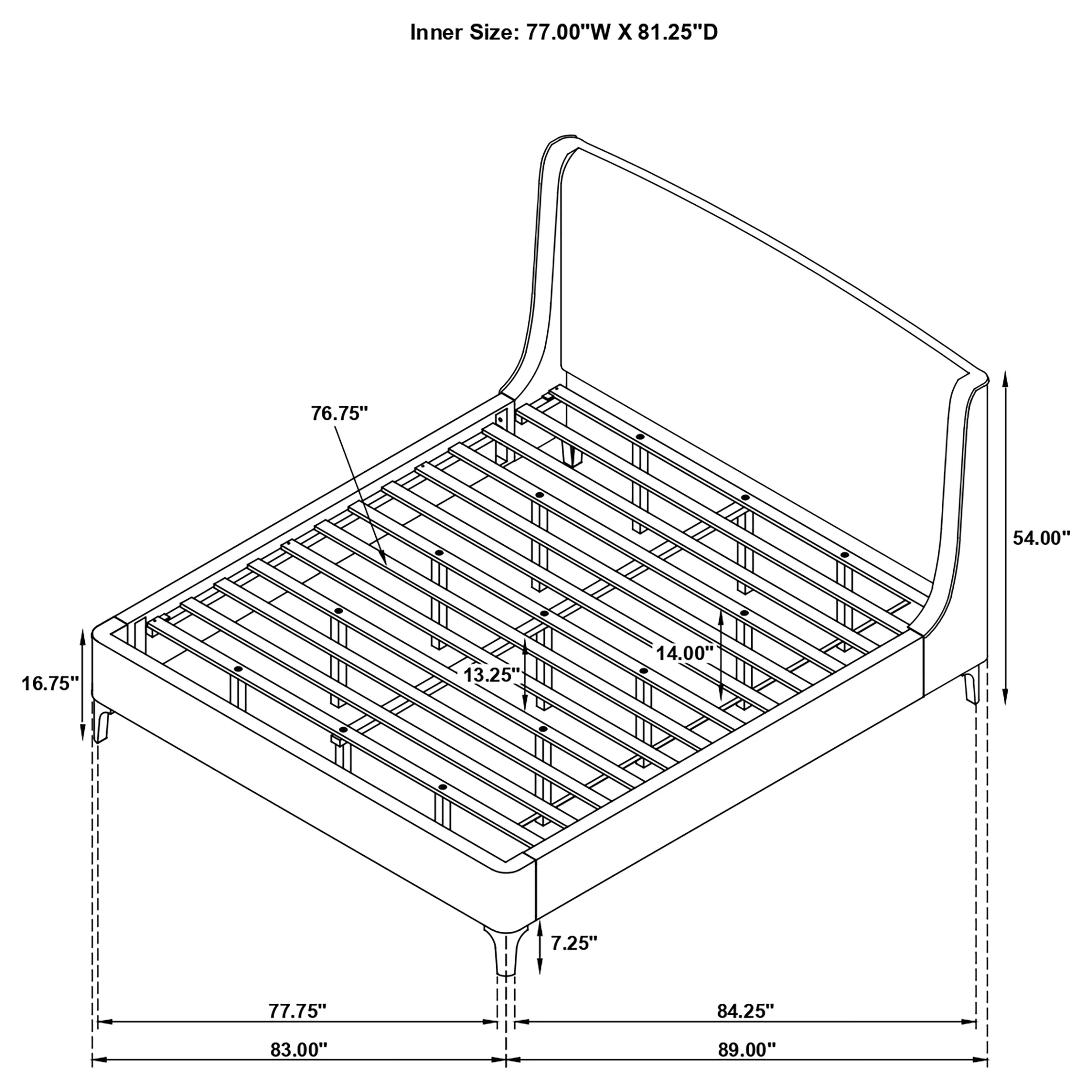Mosby Wingback Platform Bed - Image 27