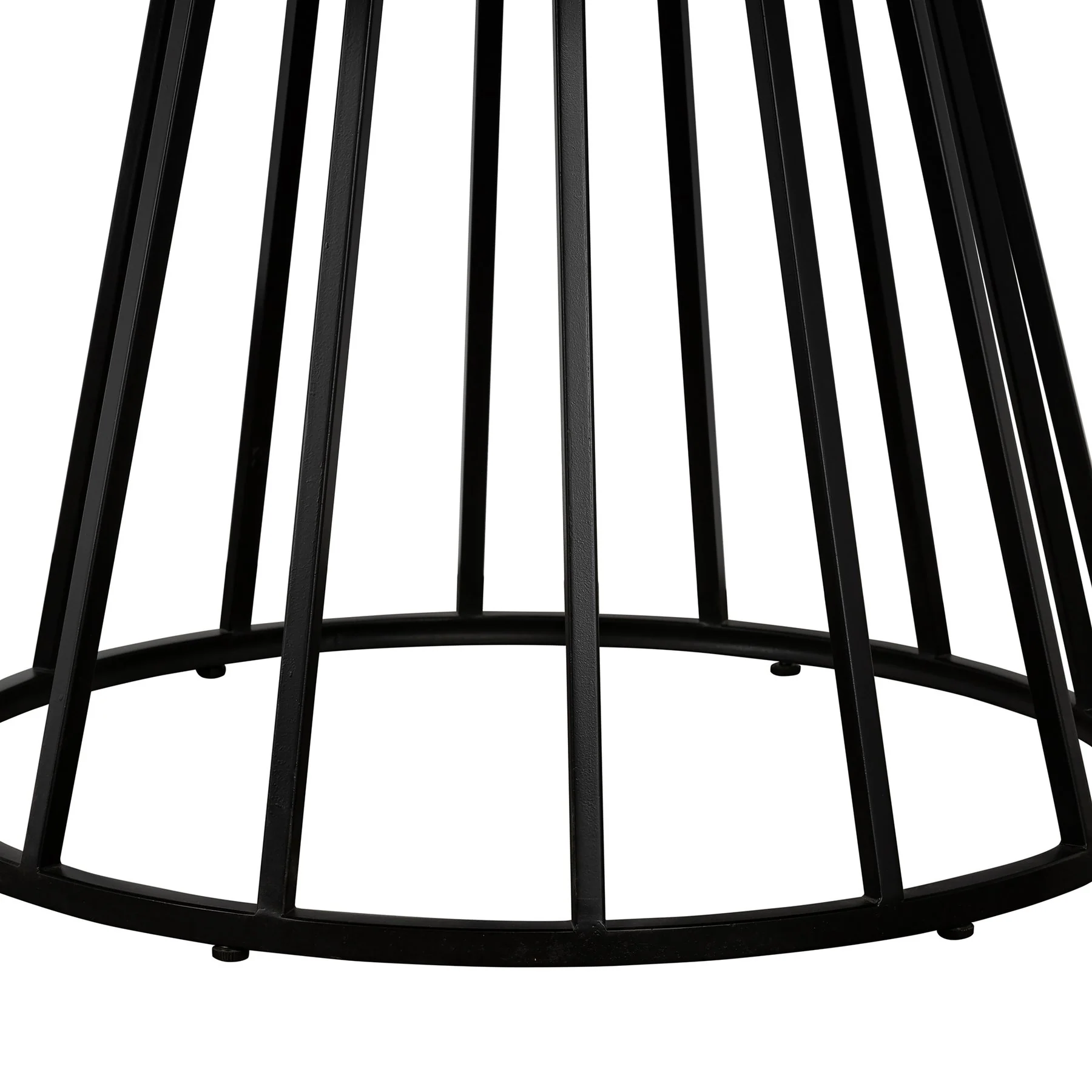 Motion Oak and Metal Round Dining Table - Image 4