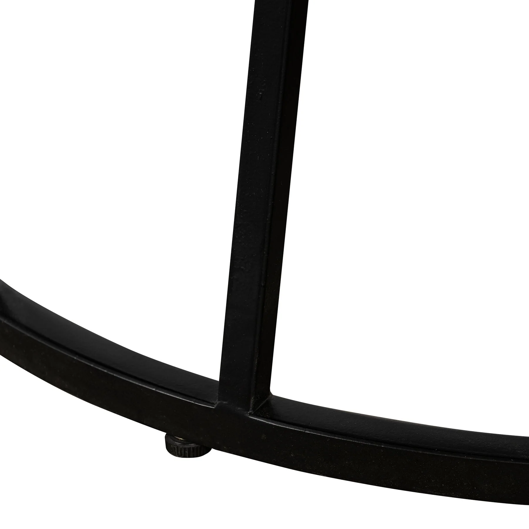 Motion Oak and Metal Round Dining Table - Image 5